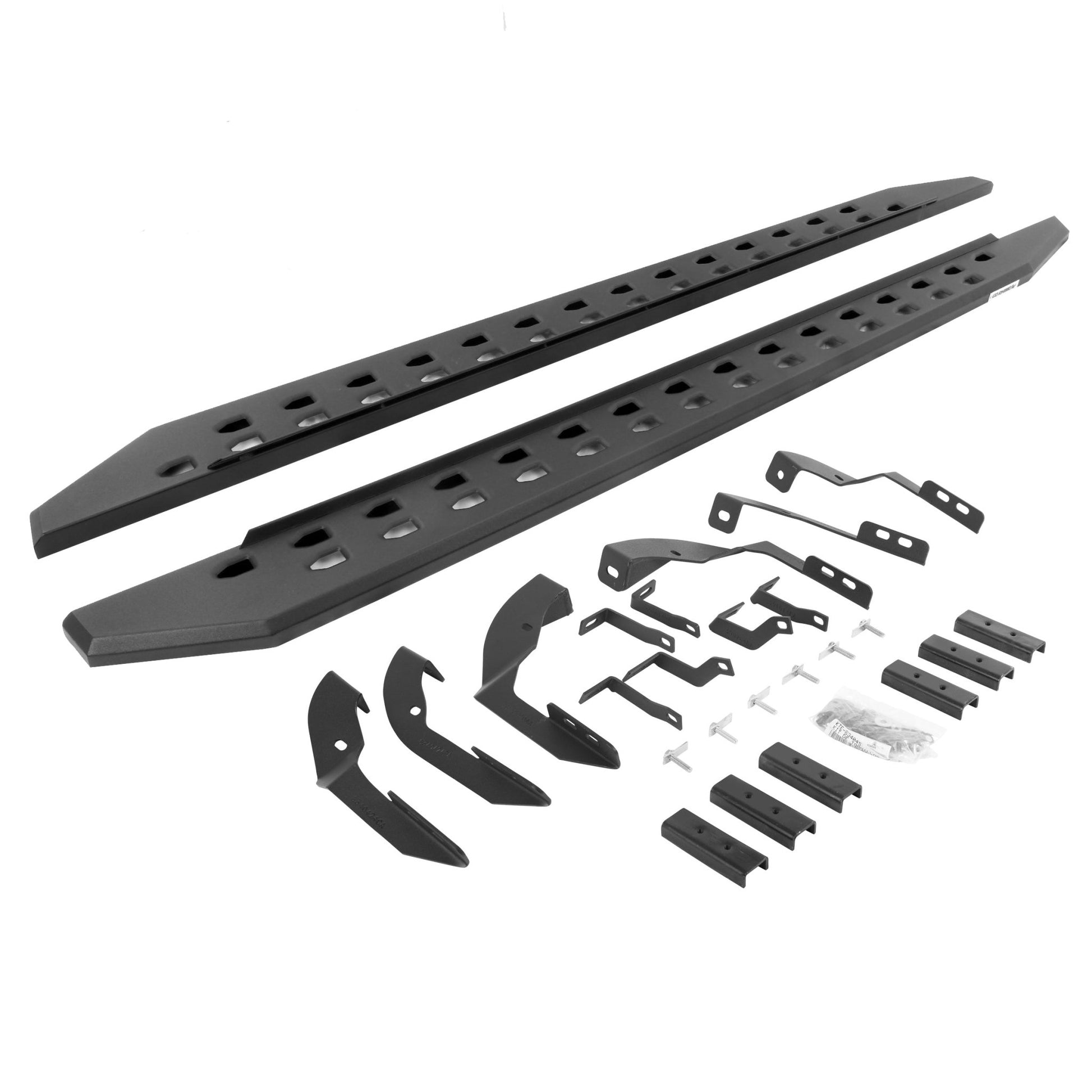 Go Rhino 69404280SPC 2015 - 2019 GMC Sierra 2500 HD RB Series RB20 Slim Line Running Boards with Mounting Bracket Kit - Rugged Truck Gear