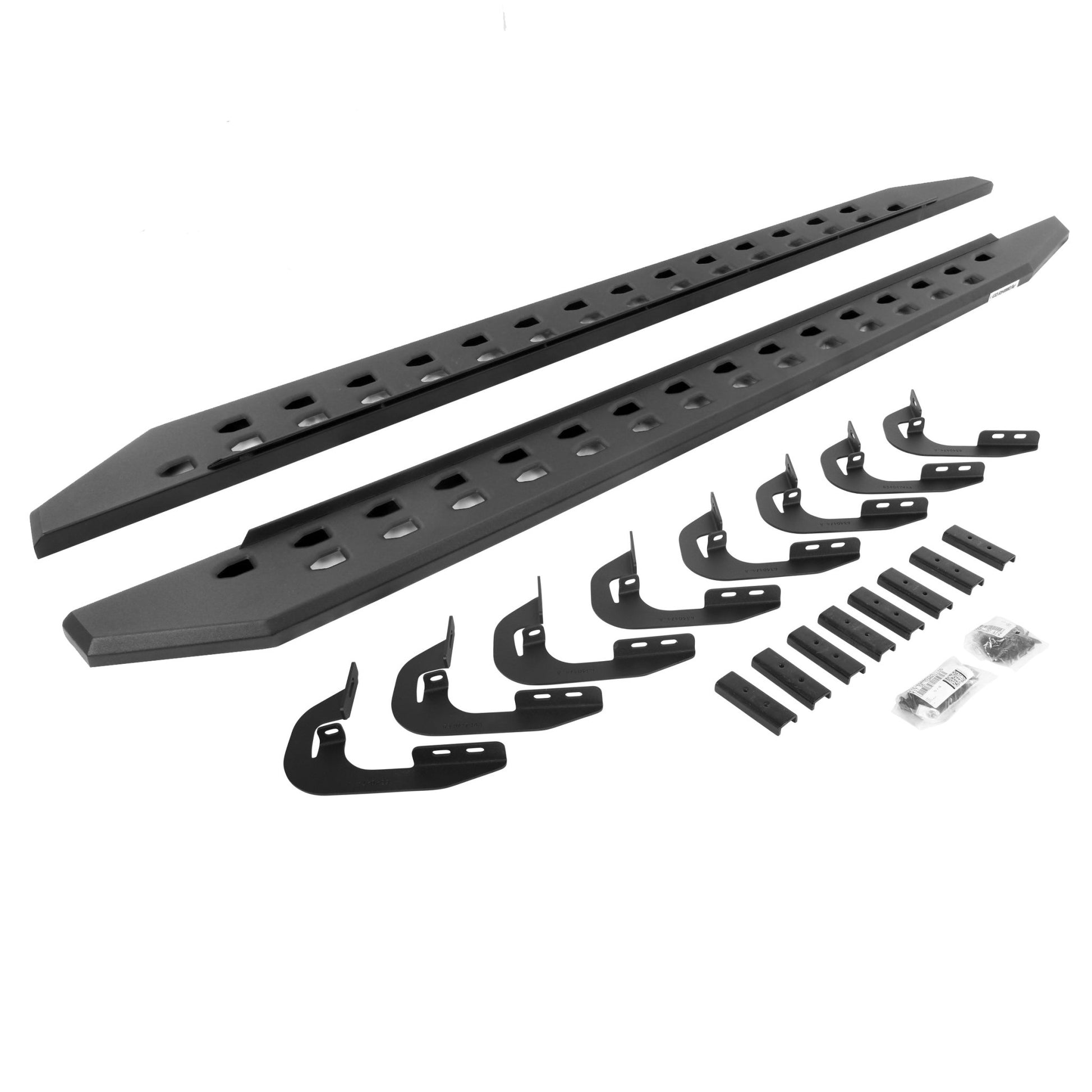 Go Rhino 69404787SPC 2015 - 2019 Chevy Silverado 2500/3500 HD RB Series RB20 Slim Line Running Boards with Mounting Bracket Kit - Rugged Truck Gear