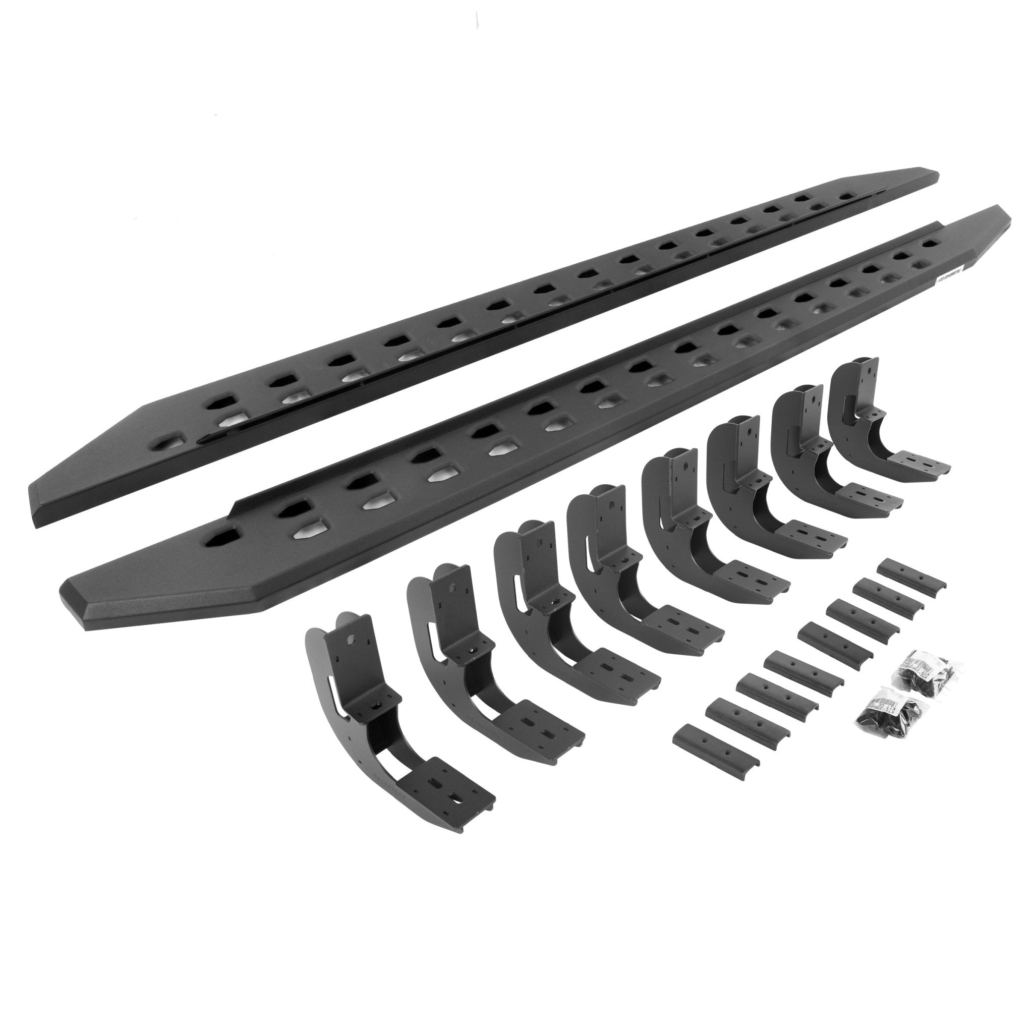 Go Rhino 69404880SPC 2019 - 2024 Chevy Silverado 1500 RB Series RB20 Slim Line Running Boards with Mounting Bracket Kit - Rugged Truck Gear