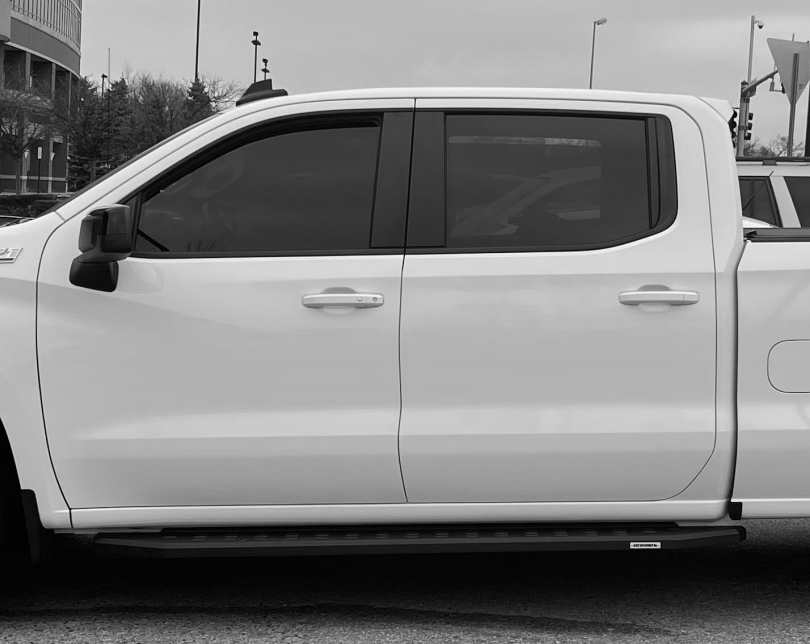 Go Rhino 69404887PC 2019 - 2024 Chevy Silverado 1500 RB Series RB20 Running Boards with Mounting Bracket Kit - Rugged Truck Gear