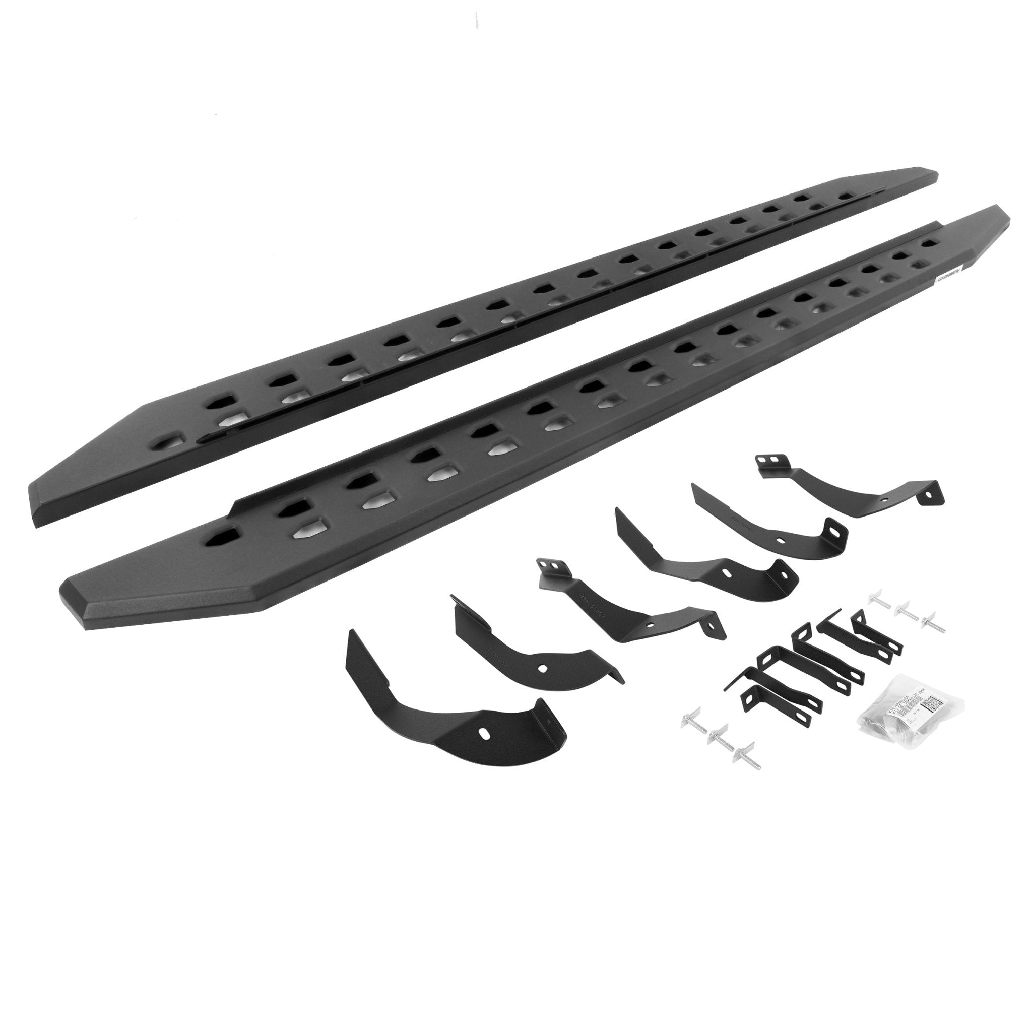 Go Rhino 69405187SPC 2015 - 2019 Chevy Silverado 2500/3500 HD RB Series RB20 Slim Line Running Boards with Mounting Bracket Kit - Rugged Truck Gear