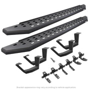 Go Rhino 6941068720PC 2010 - 2024 Dodge Ram 2500/3500 RB Series RB20 Running Boards with Mounting Brackets, 2 Pairs Drop Steps Kit - Rugged Truck Gear