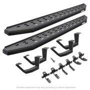 Go Rhino 6941068720T 2010 - 2024 Dodge Ram 2500/3500 RB Series RB20 Running Boards with Mounting Brackets, 2 Pairs Drop Steps Kit - Rugged Truck Gear