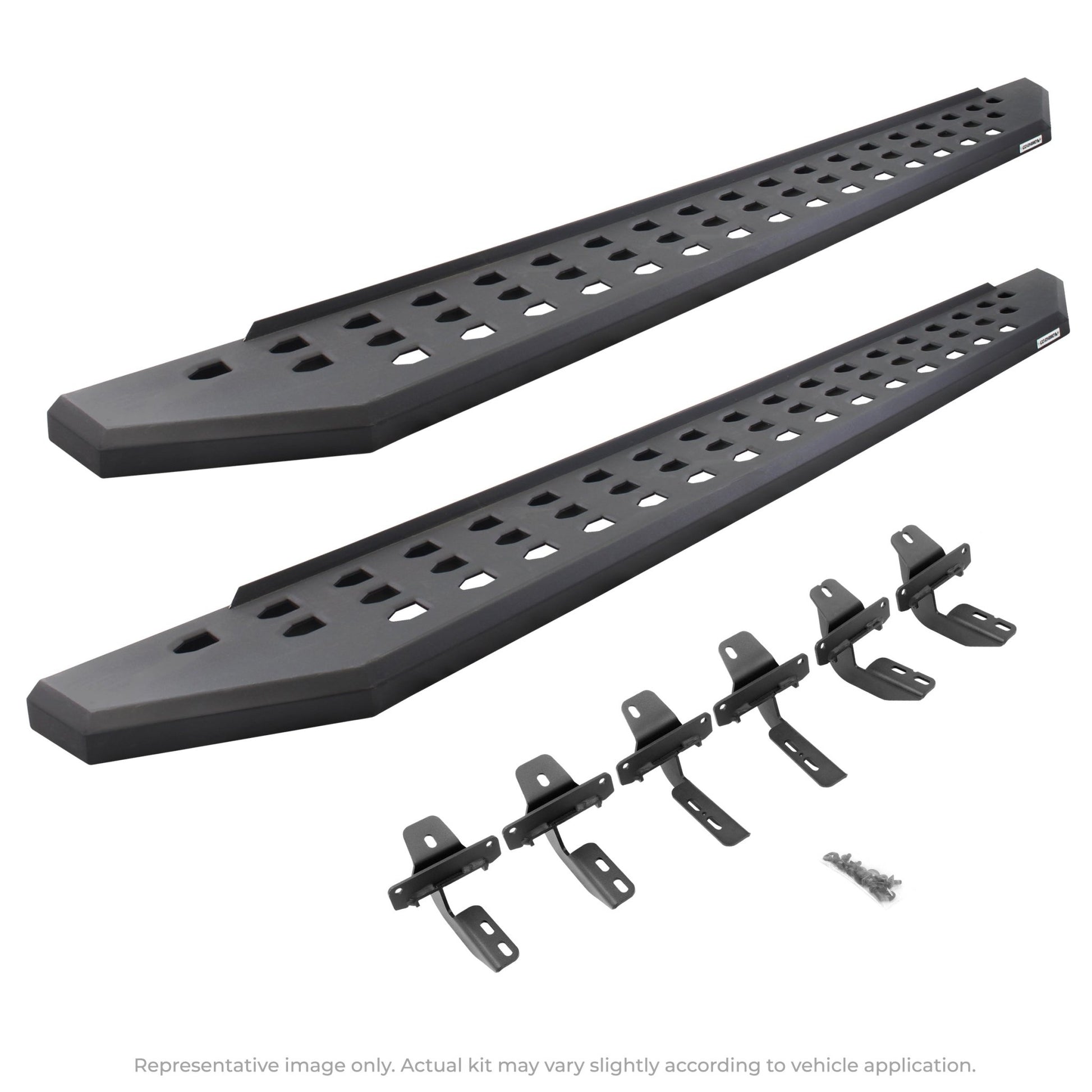 Go Rhino 69410687PC 2010 - 2024 Dodge Ram 2500/3500 RB Series RB20 Running Boards with Mounting Bracket Kit - Rugged Truck Gear