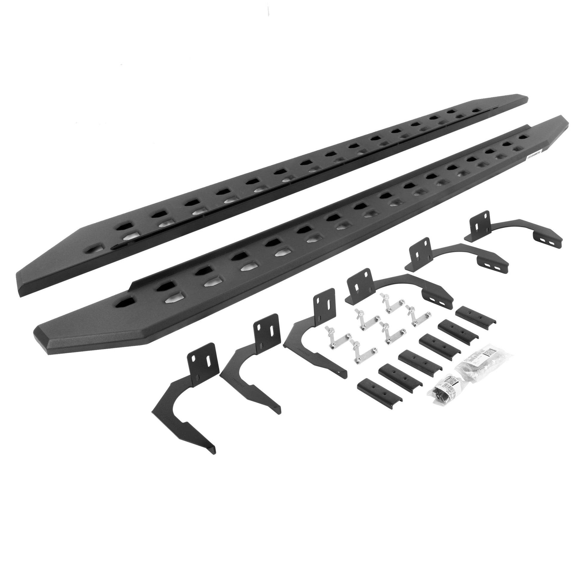Go Rhino 69410687SPC 2009 - 2014 Dodge Ram 1500 RB Series RB20 Slim Line Running Boards with Mounting Bracket Kit - Rugged Truck Gear