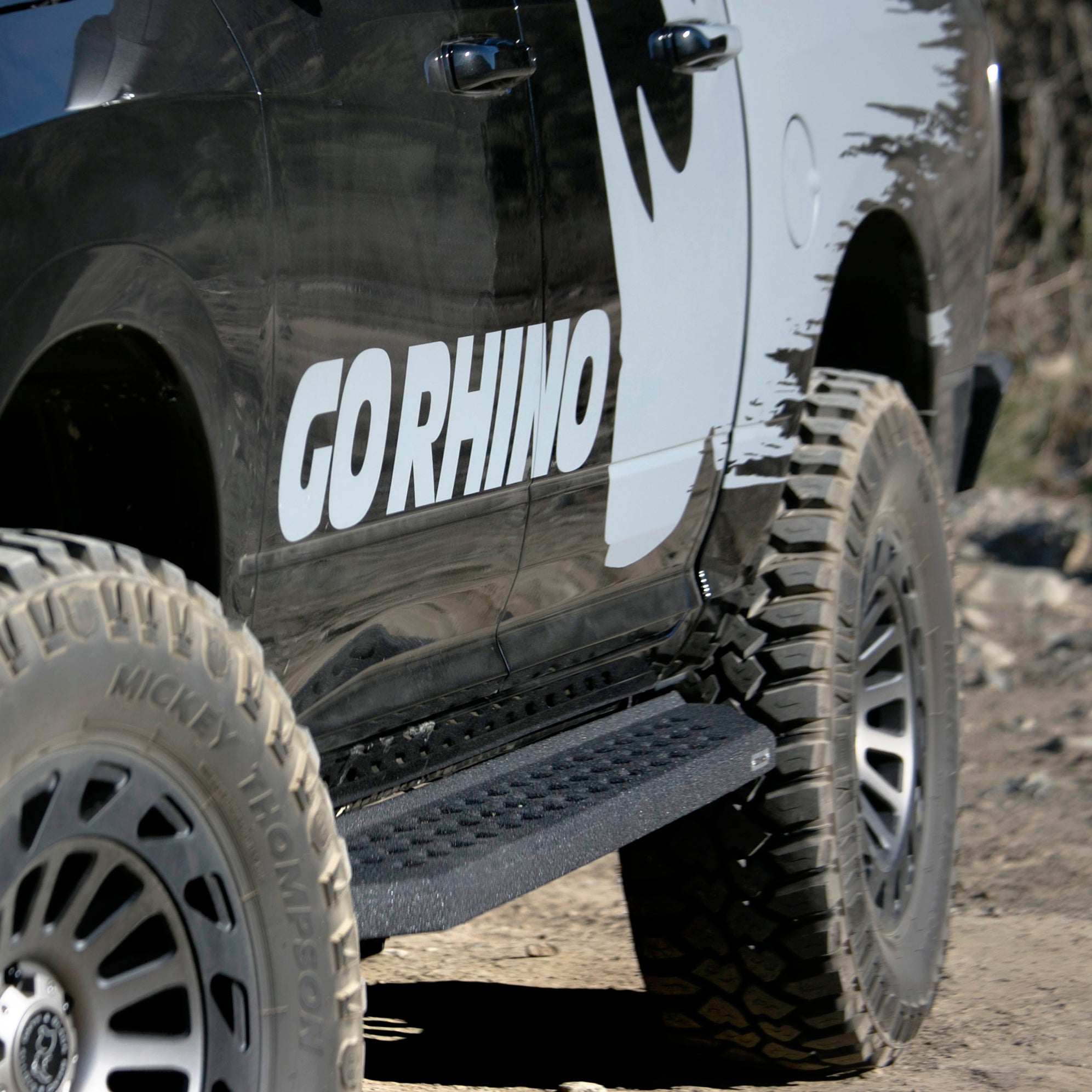 Go Rhino 69410687T 2010 - 2024 Dodge Ram 2500/3500 RB Series RB20 Running Boards with Mounting Bracket Kit - Rugged Truck Gear