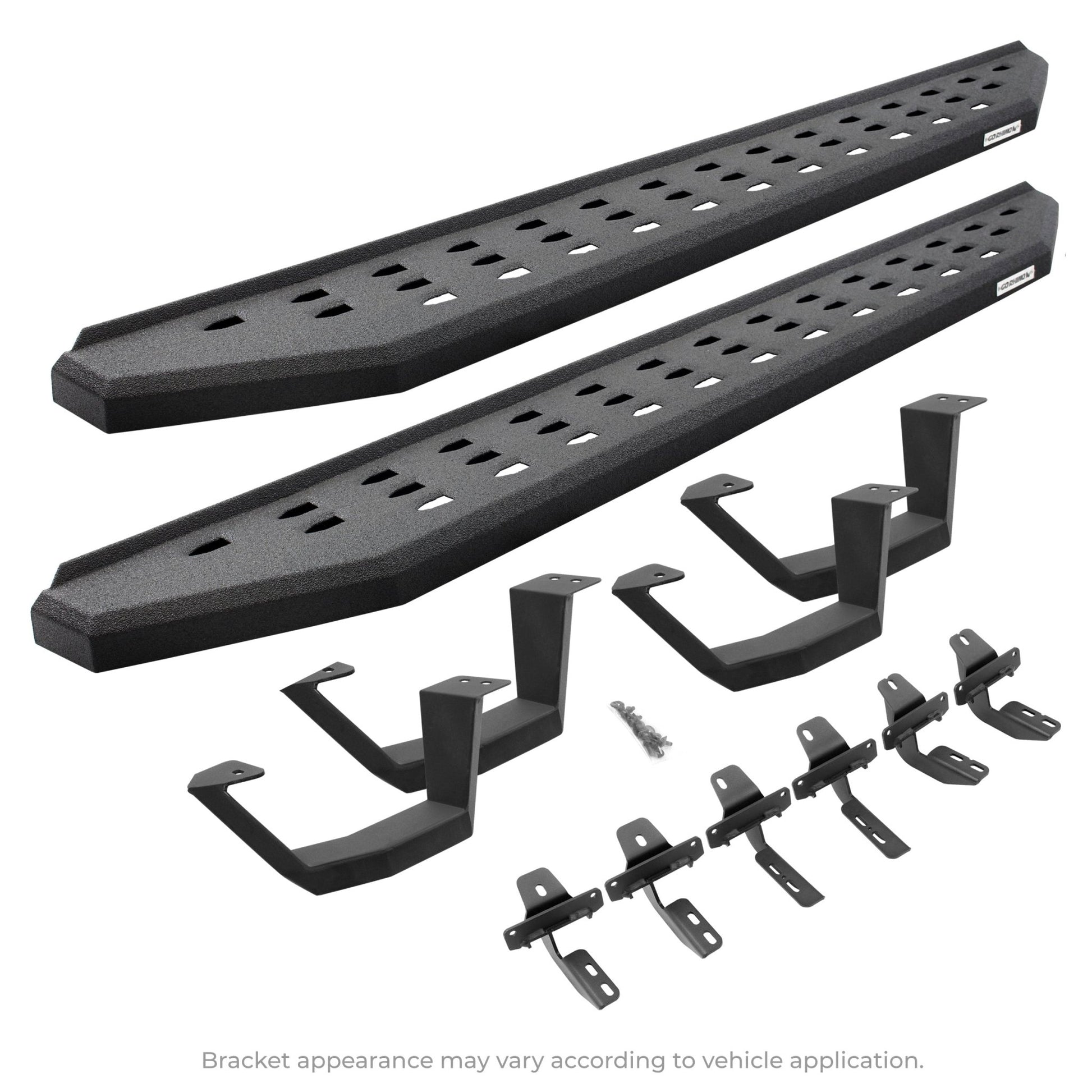 Go Rhino 6941268020T 2004 - 2014 Ford F150 FX4/Lariat/STX/XL/XLT RB Series RB20 Running Boards with Mounting Brackets, 2 Pairs Drop Steps Kit - Rugged Truck Gear