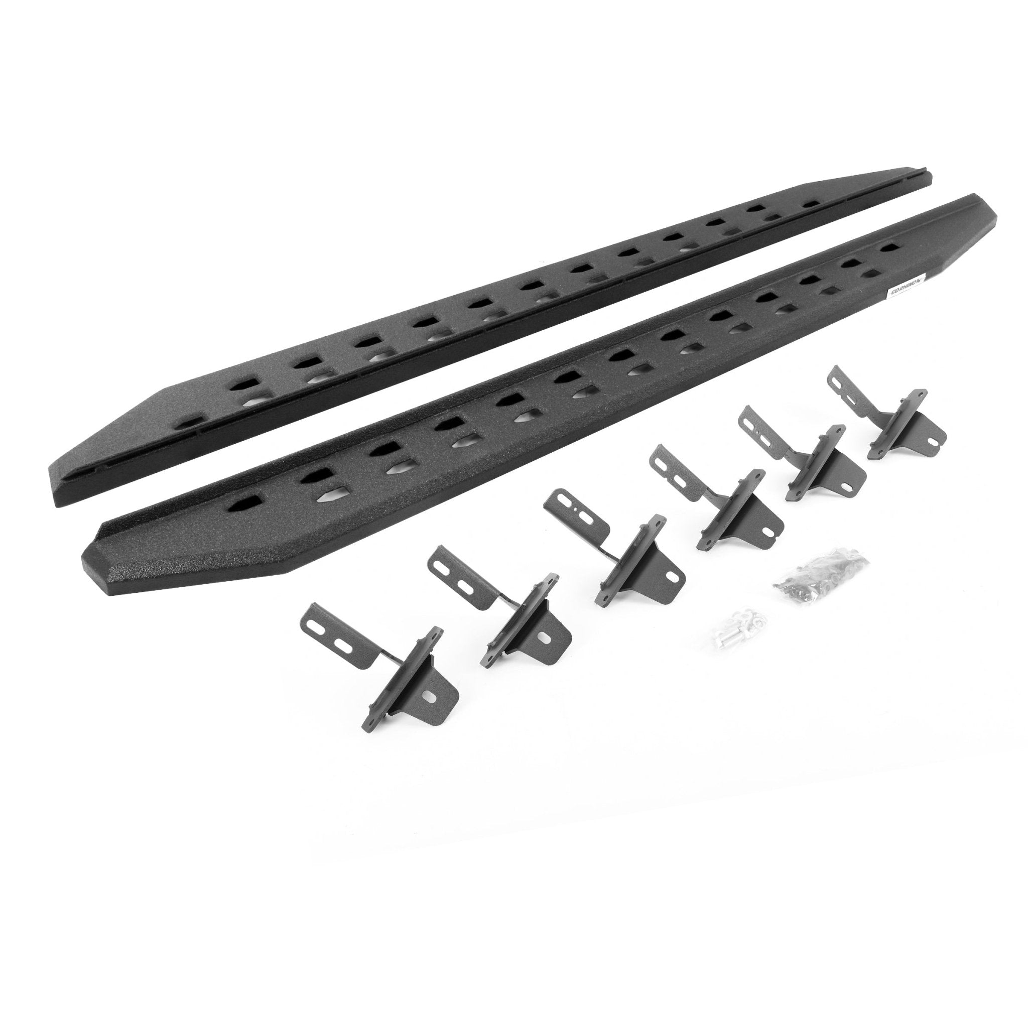 Go Rhino 69412973ST 2021 - 2024 Ford Bronco RB Series RB20 Slim Line Running Boards with Mounting Bracket Kit - Rugged Truck Gear