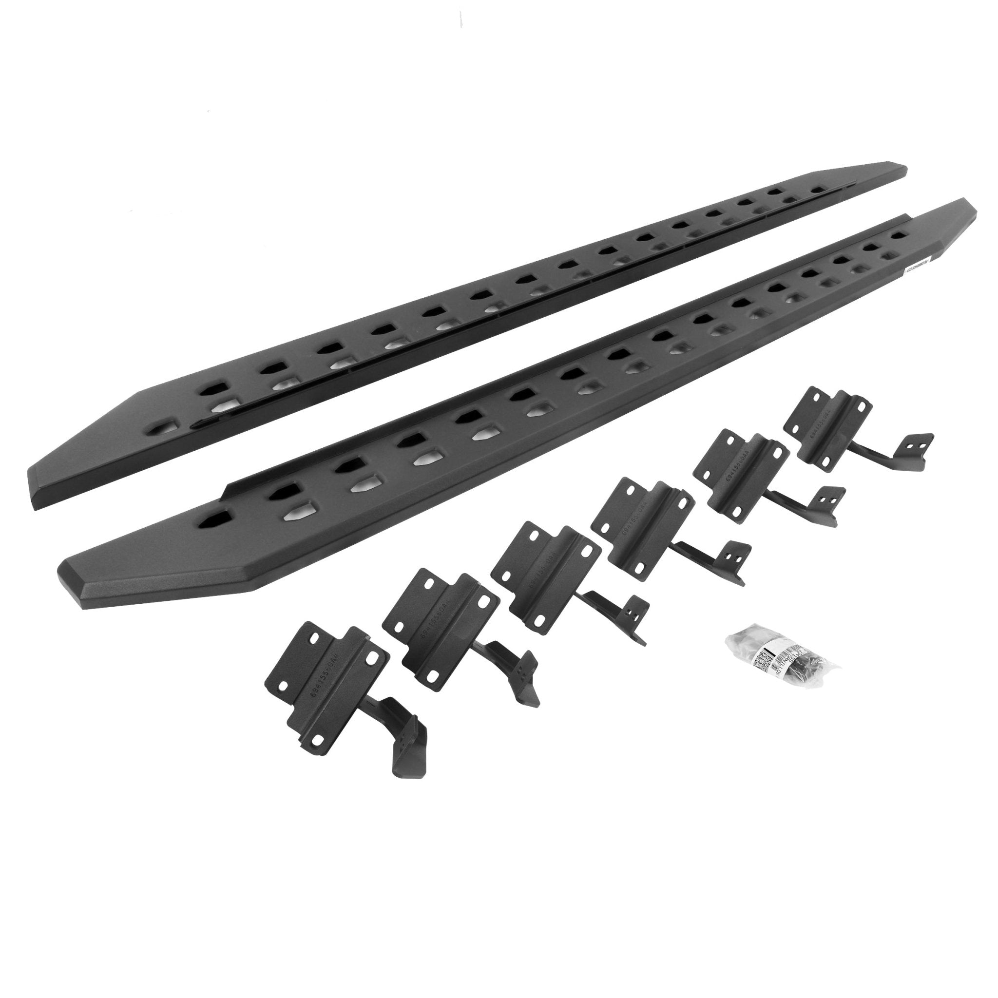 Go Rhino 69415587SPC 2015 - 2024 Ford F150 King Ranch/Lariat/Platinum/XL/XLT RB Series RB20 Slim Line Running Boards with Mounting Bracket Kit - Rugged Truck Gear