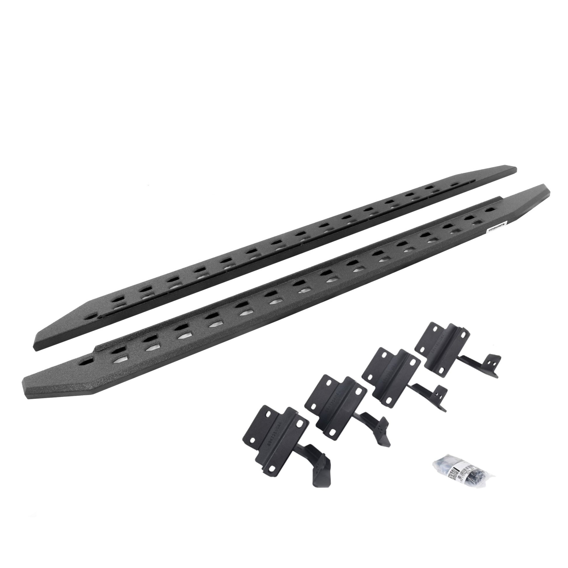 Go Rhino 69417780ST 2015 - 2023 Ford F150 Lariat RB Series RB20 Slim Line Running Boards with Mounting Bracket Kit - Rugged Truck Gear