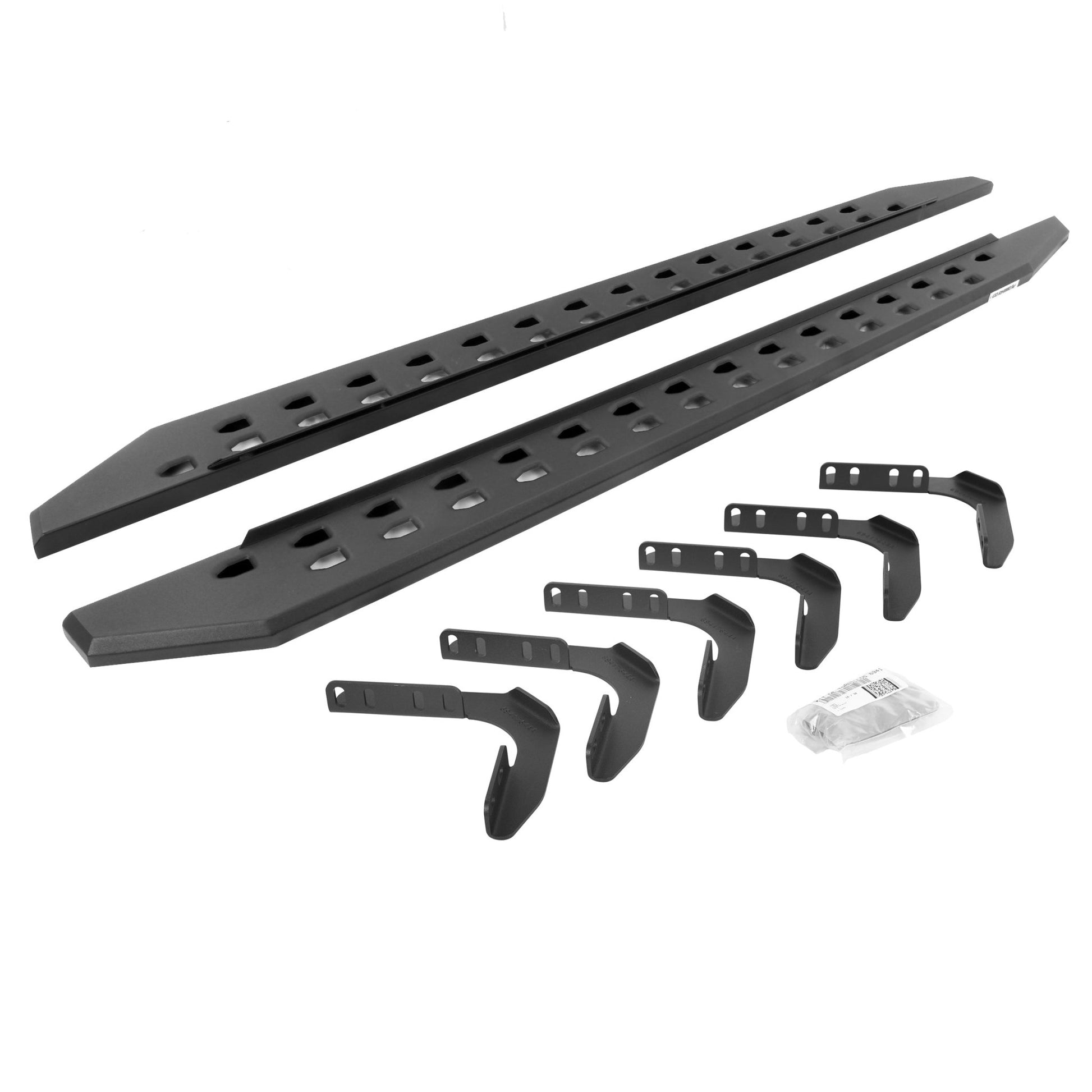 Go Rhino 69418087SPC 1999 - 2016 Ford F250/F350 Super Duty RB Series RB20 Slim Line Running Boards with Mounting Bracket Kit - Rugged Truck Gear