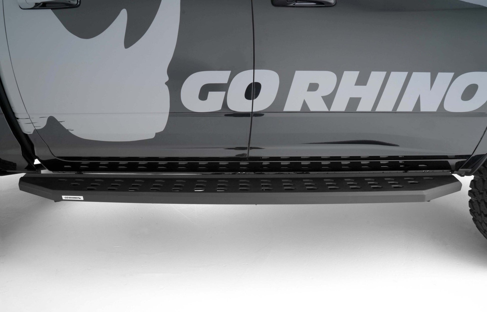 Go Rhino 69420687PC 2015 - 2023 Dodge Ram 1500 RB Series RB20 Running Boards with Mounting Bracket Kit - Rugged Truck Gear