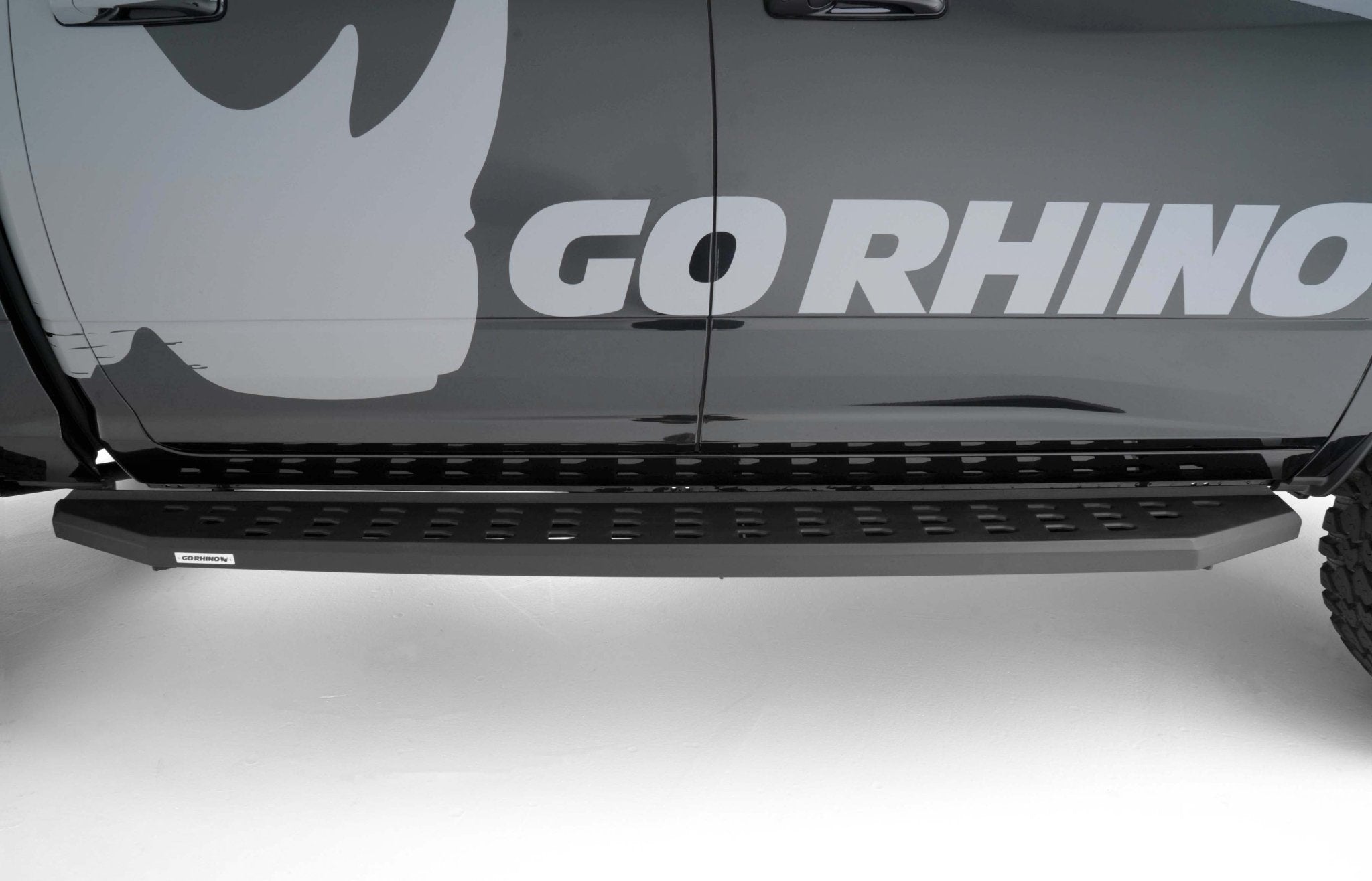 Go Rhino 69420687PC 2015 - 2023 Dodge Ram 1500 RB Series RB20 Running Boards with Mounting Bracket Kit - Rugged Truck Gear