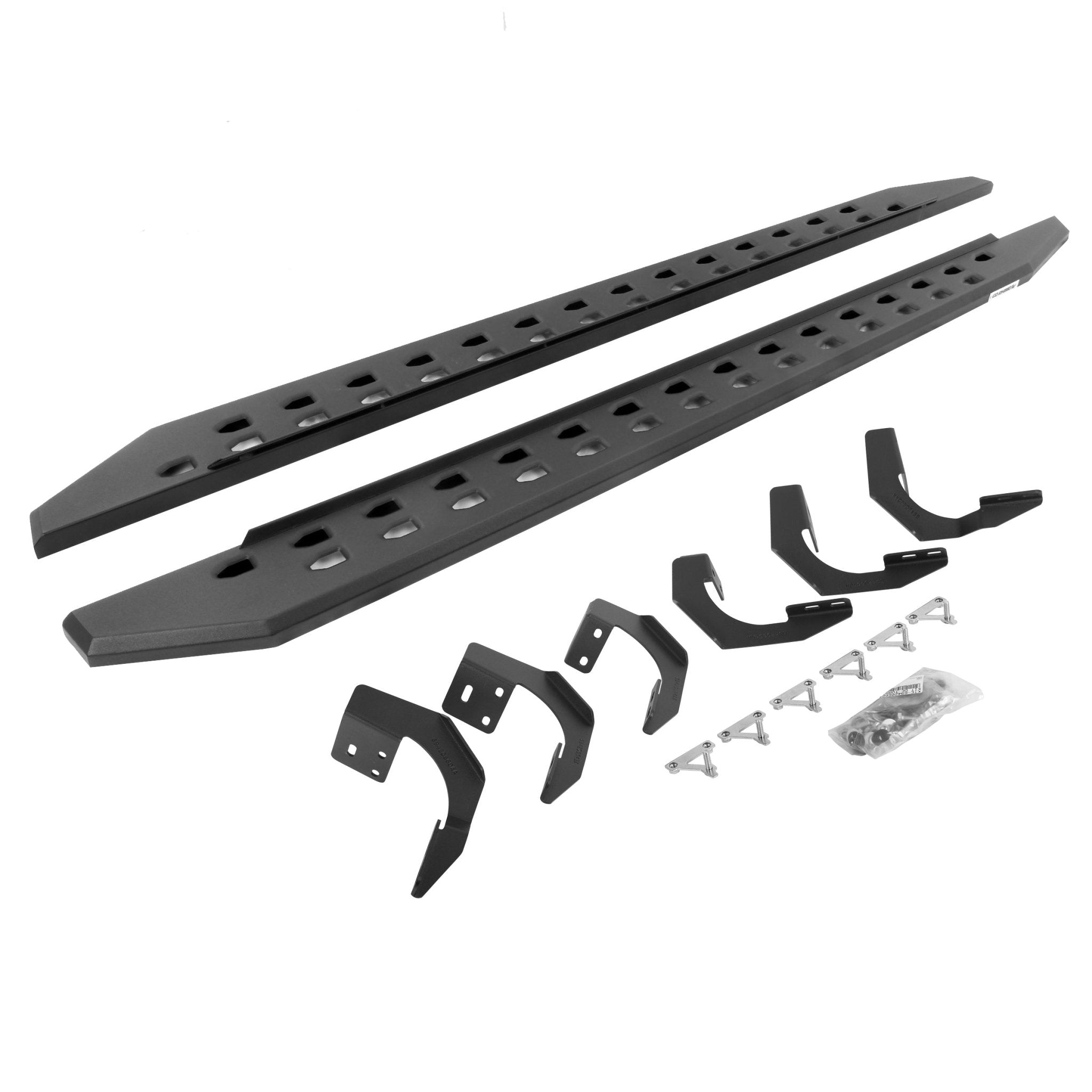 Go Rhino 69420687SPC 2015 - 2023 Dodge Ram 1500 RB Series RB20 Slim Line Running Boards with Mounting Bracket Kit - Rugged Truck Gear