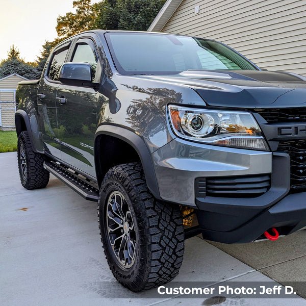 Go Rhino 69423580SPC 2015 - 2024 Chevy Colorado RB Series RB20 Slim Line Running Boards with Mounting Bracket Kit - Rugged Truck Gear