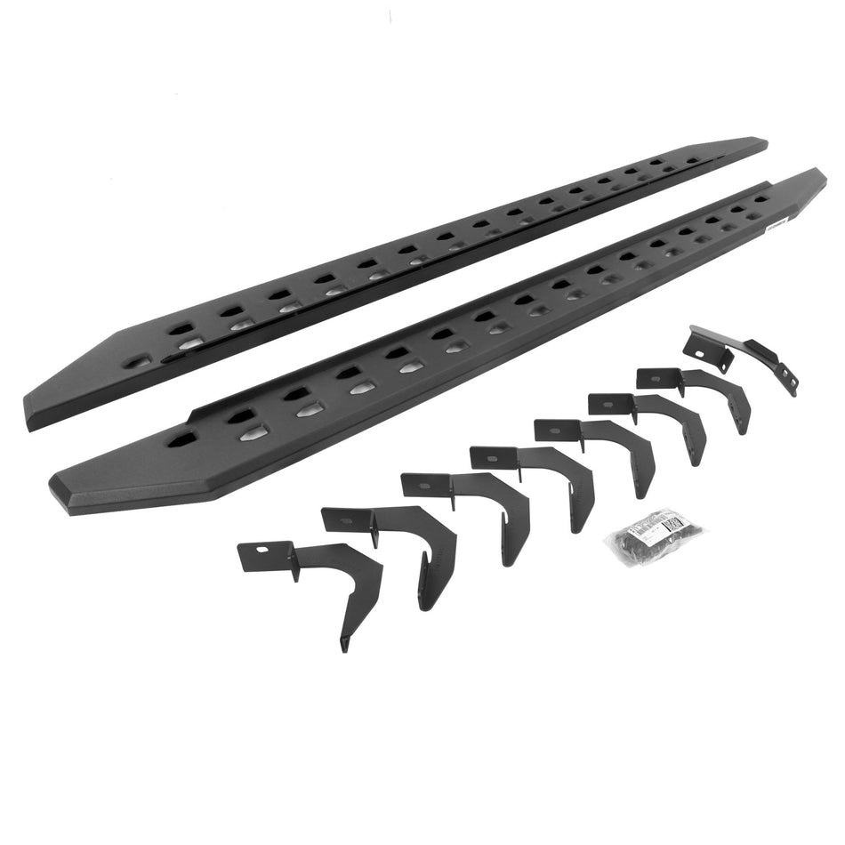 Go Rhino 69423580SPC 2015 - 2024 GMC Canyon RB Series RB20 Slim Line Running Boards with Mounting Bracket Kit - Rugged Truck Gear