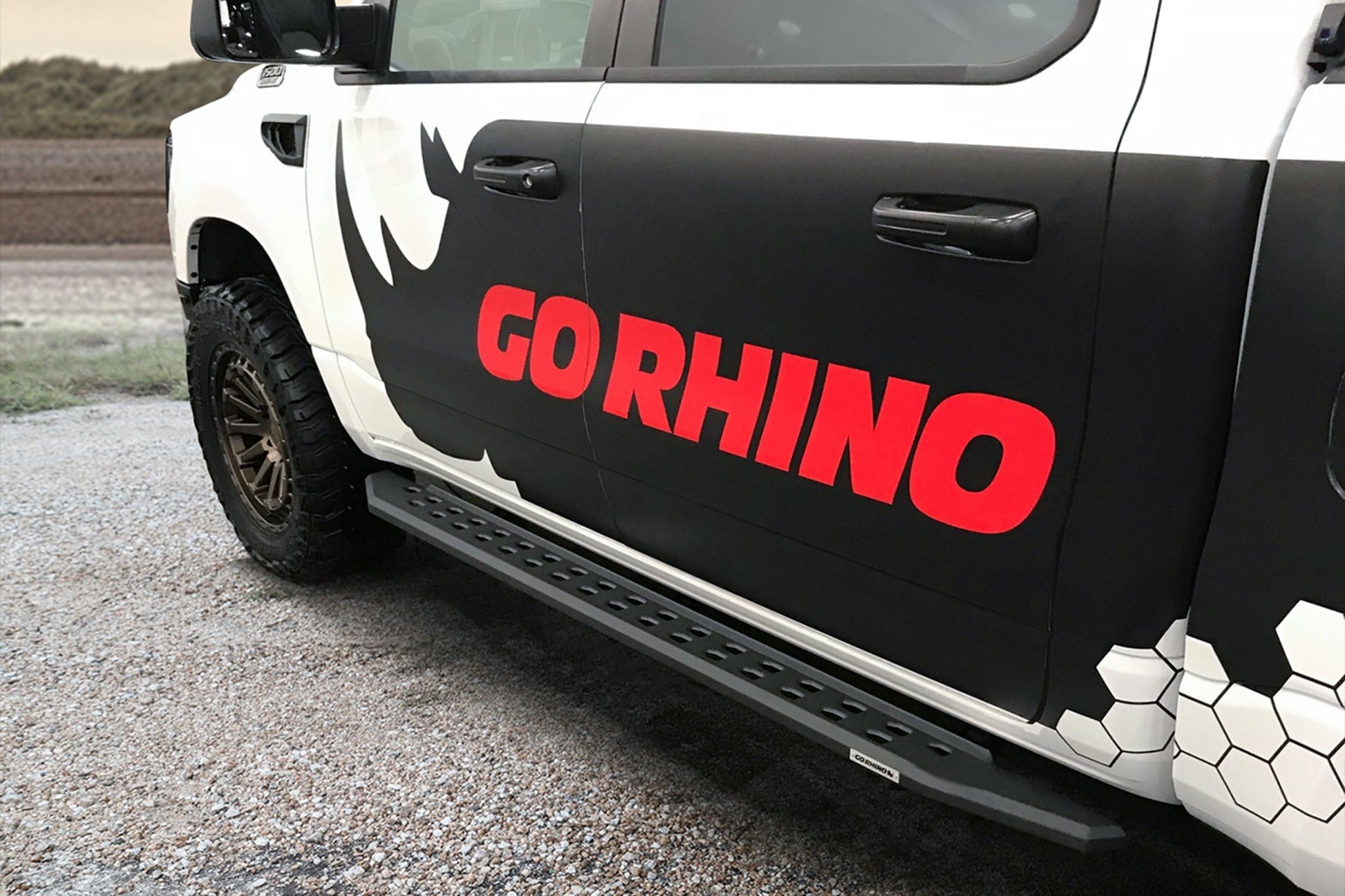 Go Rhino 69430687SPC 2019 - 2024 Dodge Ram 1500 RB Series RB20 Slim Line Running Boards with Mounting Bracket Kit - Rugged Truck Gear