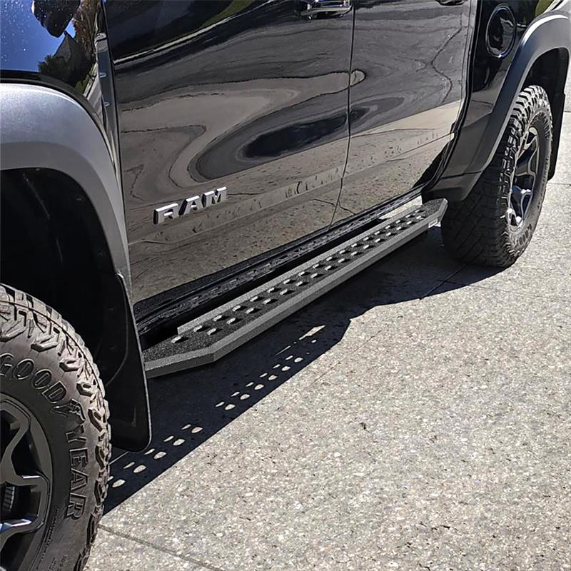 Go Rhino 69430687ST 2019 - 2024 Dodge Ram 1500 RB Series RB20 Slim Line Running Boards with Mounting Bracket Kit - Rugged Truck Gear