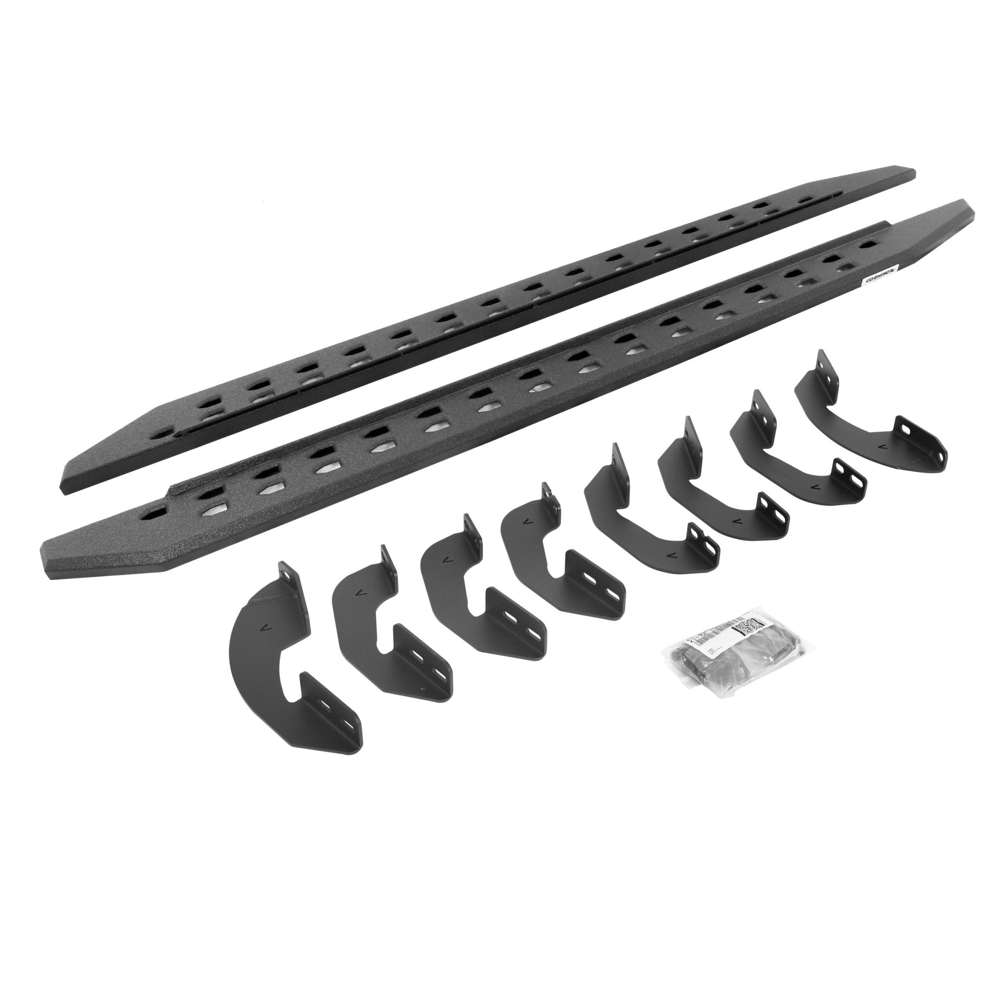 Go Rhino 69441687ST 2007 - 2021 Toyota Tundra RB Series RB20 Slim Line Running Boards with Bracket Kit - Rugged Truck Gear