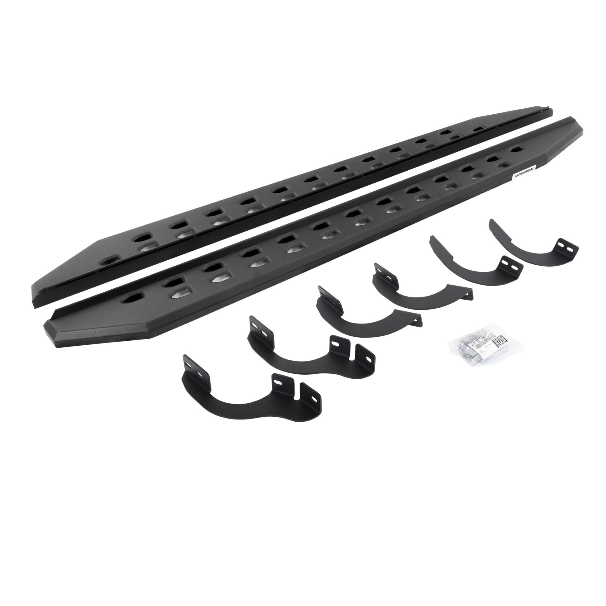 Go Rhino 69442568SPC 2018 - 2024 Toyota 4Runner SR5 Premium/TRD Off - Road/TRD Off - Road Premium/TRD Pro RB Series RB20 Slim Line Running Boards with Mounting Bracket Kit - Rugged Truck Gear
