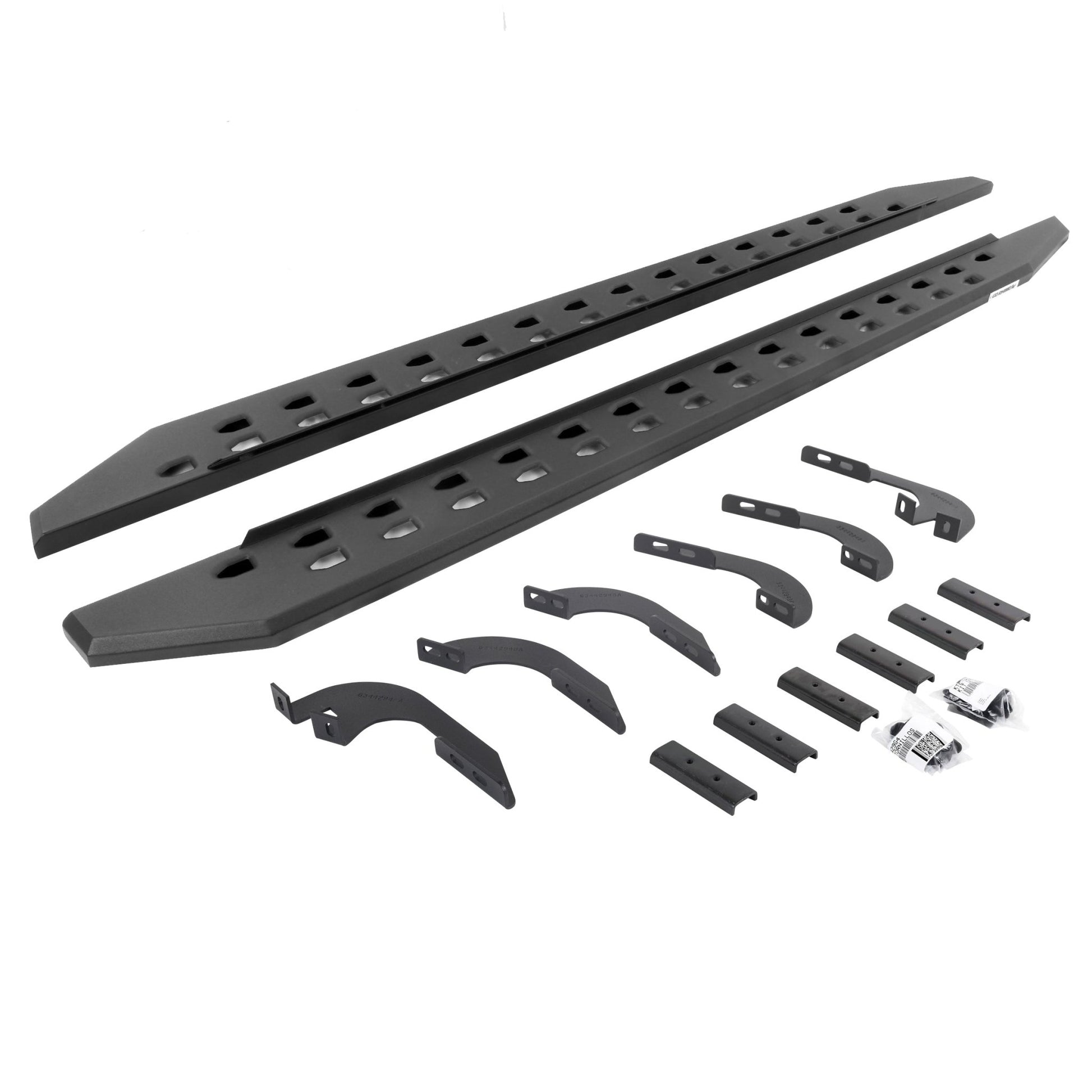Go Rhino 69442987SPC 2005 - 2023 Toyota Tacoma RB Series RB20 Slim Line Running Boards with Mounting Bracket Kit - Rugged Truck Gear