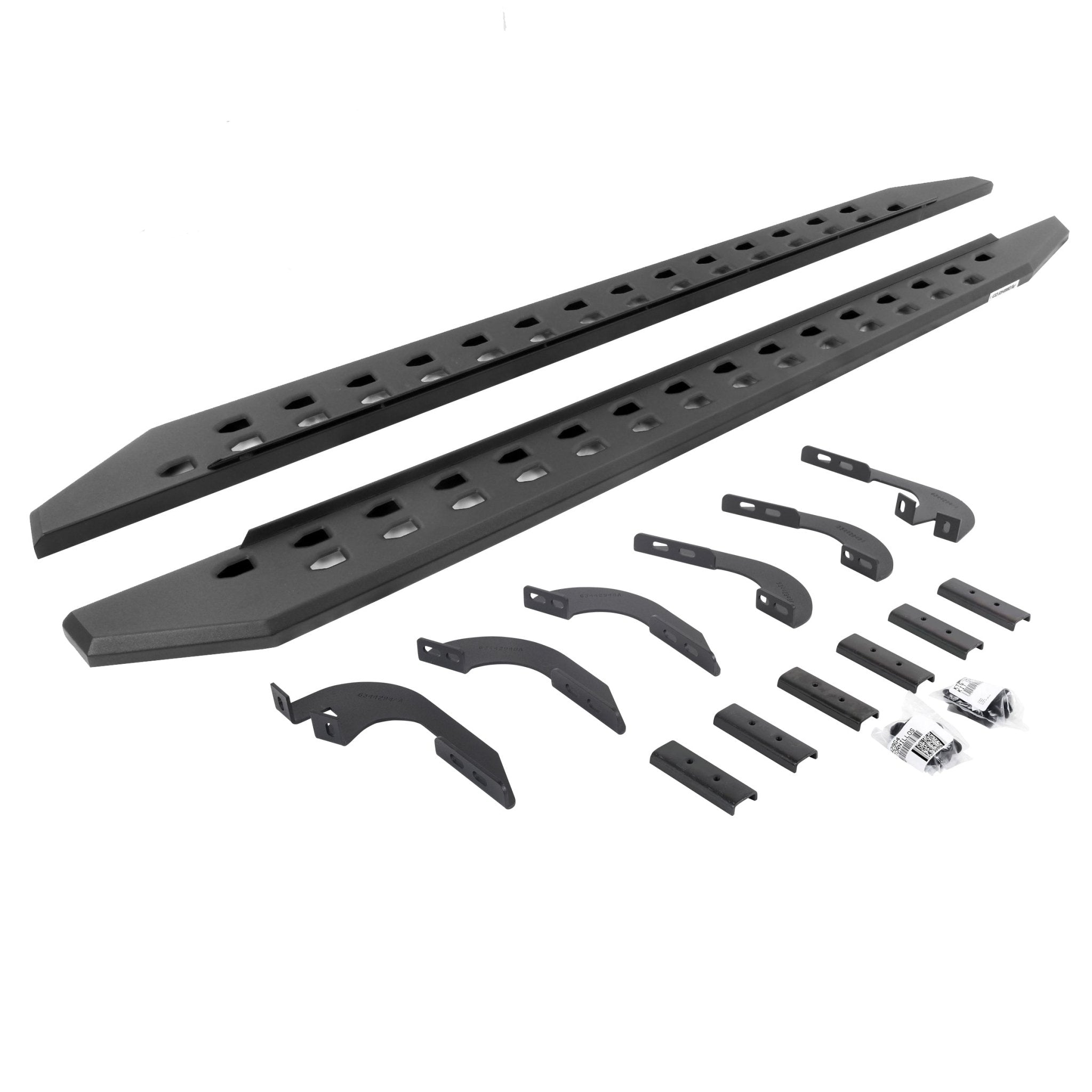 Go Rhino 69442987SPC 2005 - 2023 Toyota Tacoma RB Series RB20 Slim Line Running Boards with Mounting Bracket Kit - Rugged Truck Gear