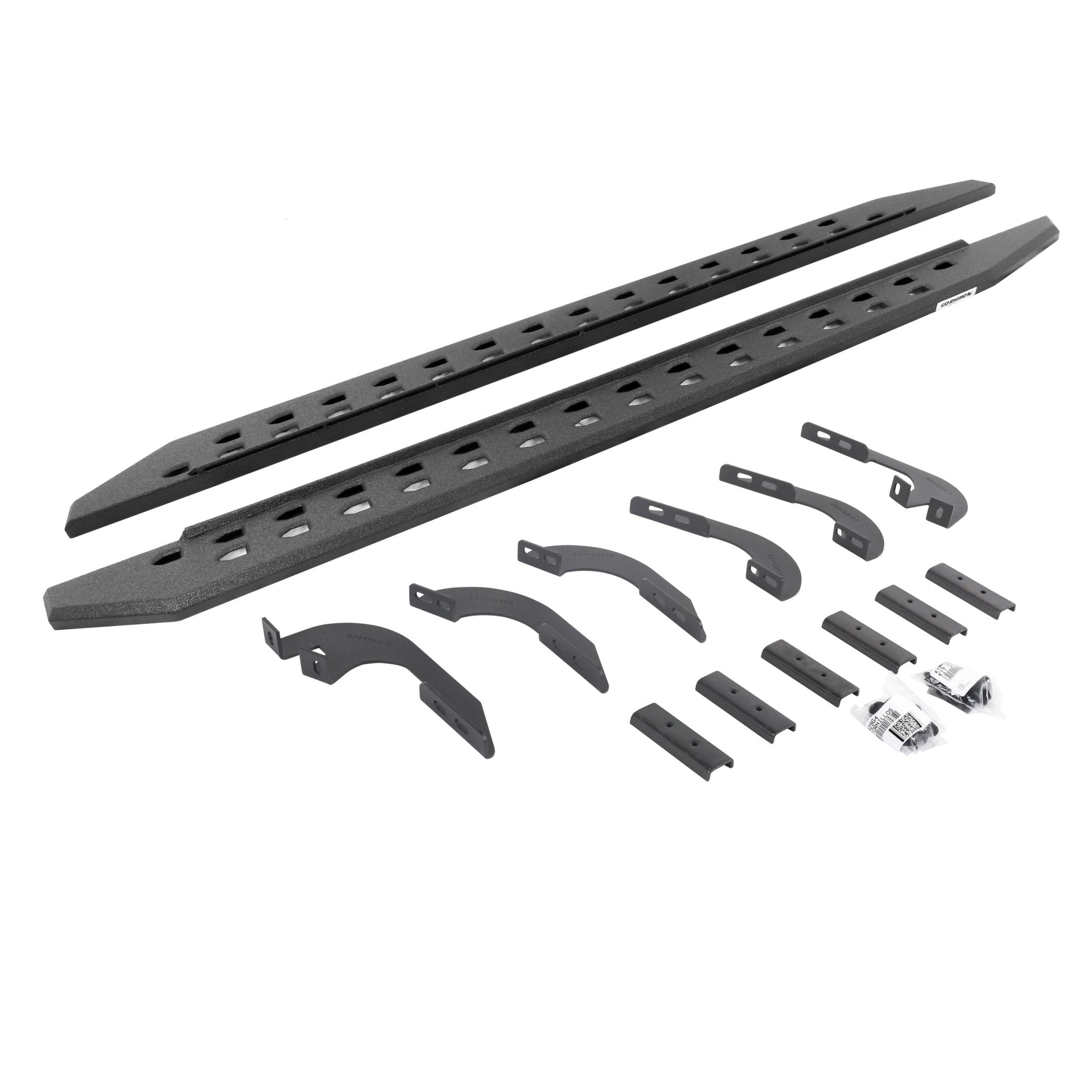 Go Rhino 69442987ST 2005 - 2023 Toyota Tacoma RB Series RB20 Slim Line Running Boards with Mounting Bracket Kit - Rugged Truck Gear