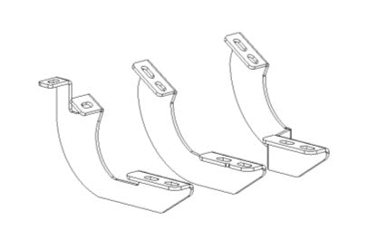 Go Rhino 6944326 2024 Toyota Tacoma V - Series V3, RB Slim Side Steps - Mounting Brackets Only - Rugged Truck Gear