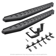 Go Rhino 6949264810T 2007 - 2018 Jeep Wrangler JK RB Series RB20 Running Boards with Mounting Brackets, 1 Pair Drop Steps Kit - Rugged Truck Gear