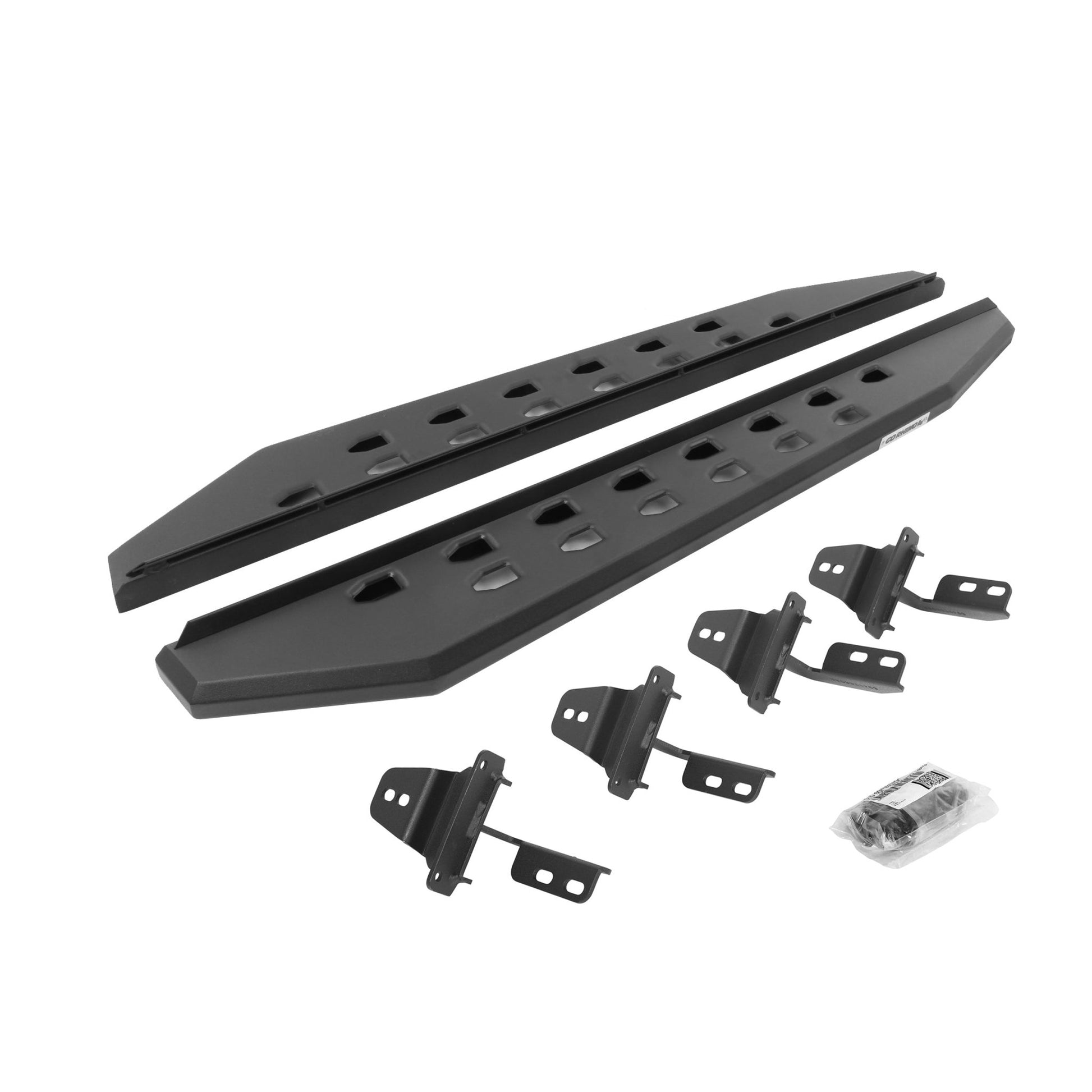 Go Rhino 69492648SPC 2007 - 2018 Jeep Wrangler JK RB Series RB20 Slim Line Running Boards with Mounting Bracket Kit - Rugged Truck Gear