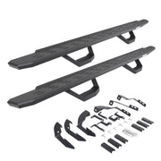 Go Rhino 6960428020T 2015 - 2019 GMC Sierra 2500 HD RB Series RB30 Running Boards with Mounting Brackets, 2 Pairs Drop Steps Kit - Rugged Truck Gear