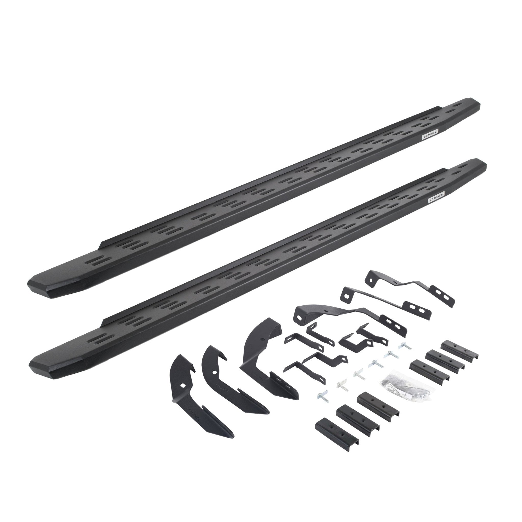 Go Rhino 69604280PC 2015 - 2019 Chevy Silverado 2500 HD RB Series RB30 Running Boards with Mounting Bracket Kit - Rugged Truck Gear