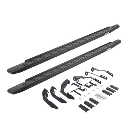 Go Rhino 69604280PC 2015 - 2019 Chevy Silverado 2500 HD RB Series RB30 Running Boards with Mounting Bracket Kit - Rugged Truck Gear