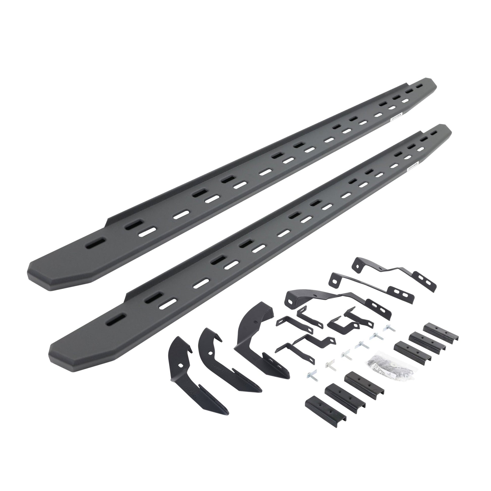 Go Rhino 69604280SPC 2015 - 2018 Chevy Silverado 3500 HD RB Series RB30 Slim Line Running Boards with Mounting Bracket Kit - Rugged Truck Gear