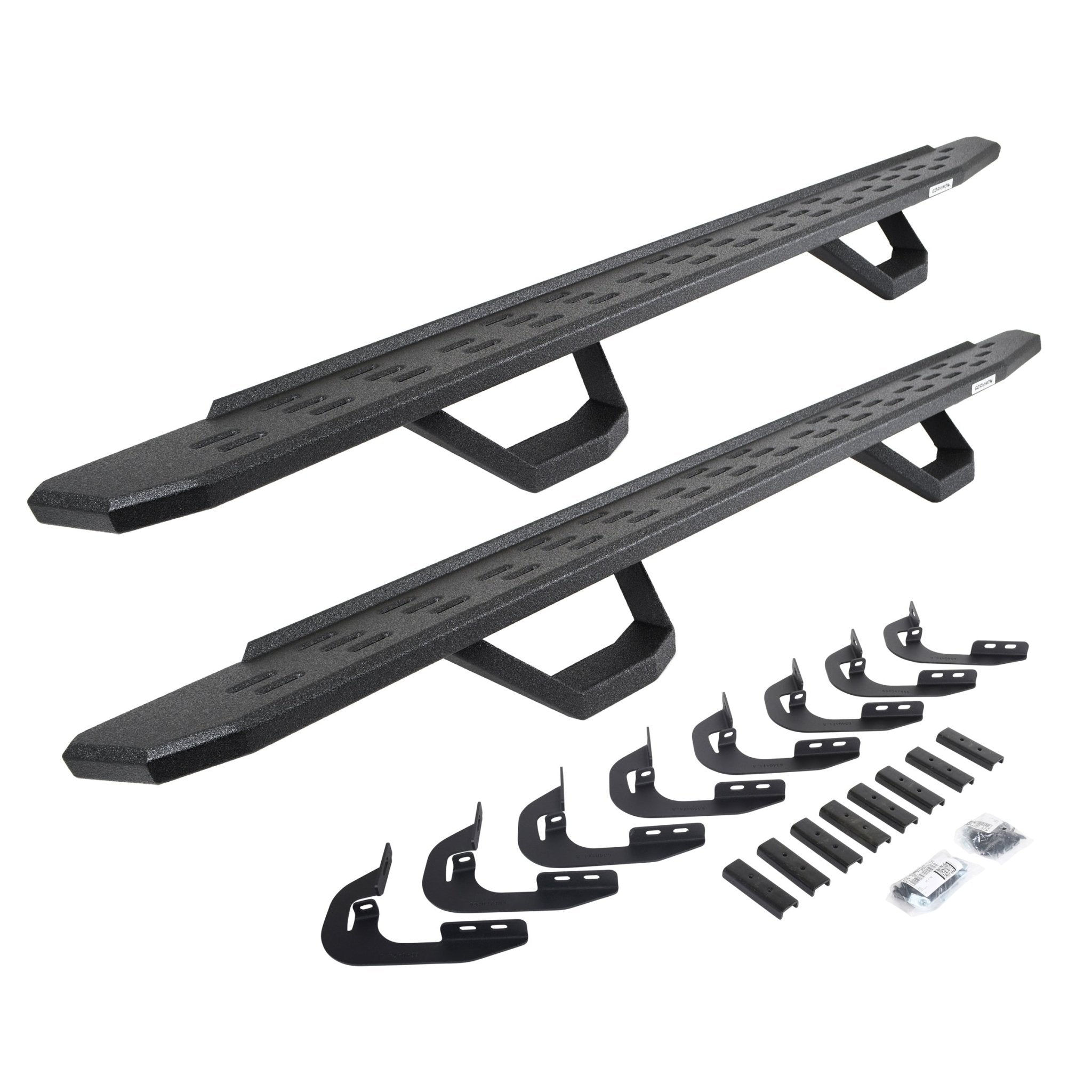 Go Rhino 6960478720T 2014 - 2018 GMC Sierra 1500 RB Series RB30 Running Boards with Mounting Brackets, 2 Pairs Drop Steps Kit - Rugged Truck Gear