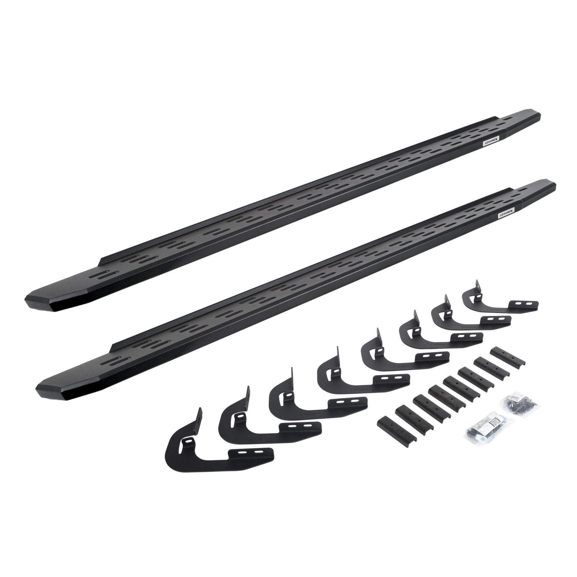 Go Rhino 69604787PC 2015 - 2019 GMC Sierra 2500/3500 HD RB Series RB30 Running Boards with Mounting Bracket Kit - Rugged Truck Gear