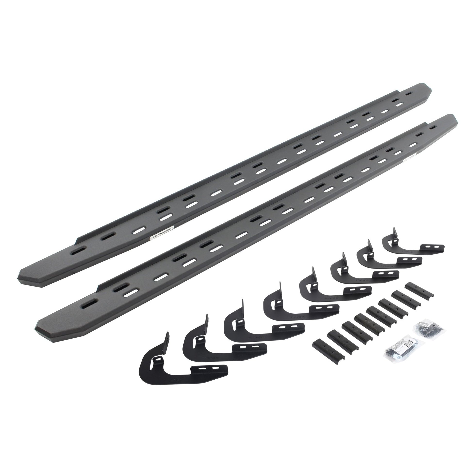 Go Rhino 69604787SPC 2015 - 2019 Chevy Silverado 2500/3500 HD RB Series RB30 Slim Line Running Boards with Mounting Bracket Kit - Rugged Truck Gear