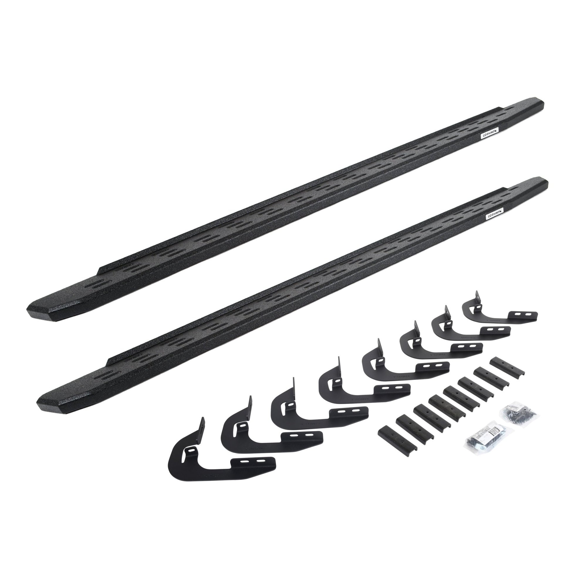 Go Rhino 69604787T 2015 - 2019 Chevy Silverado 2500/3500 HD RB Series RB30 Running Boards with Mounting Bracket Kit - Rugged Truck Gear