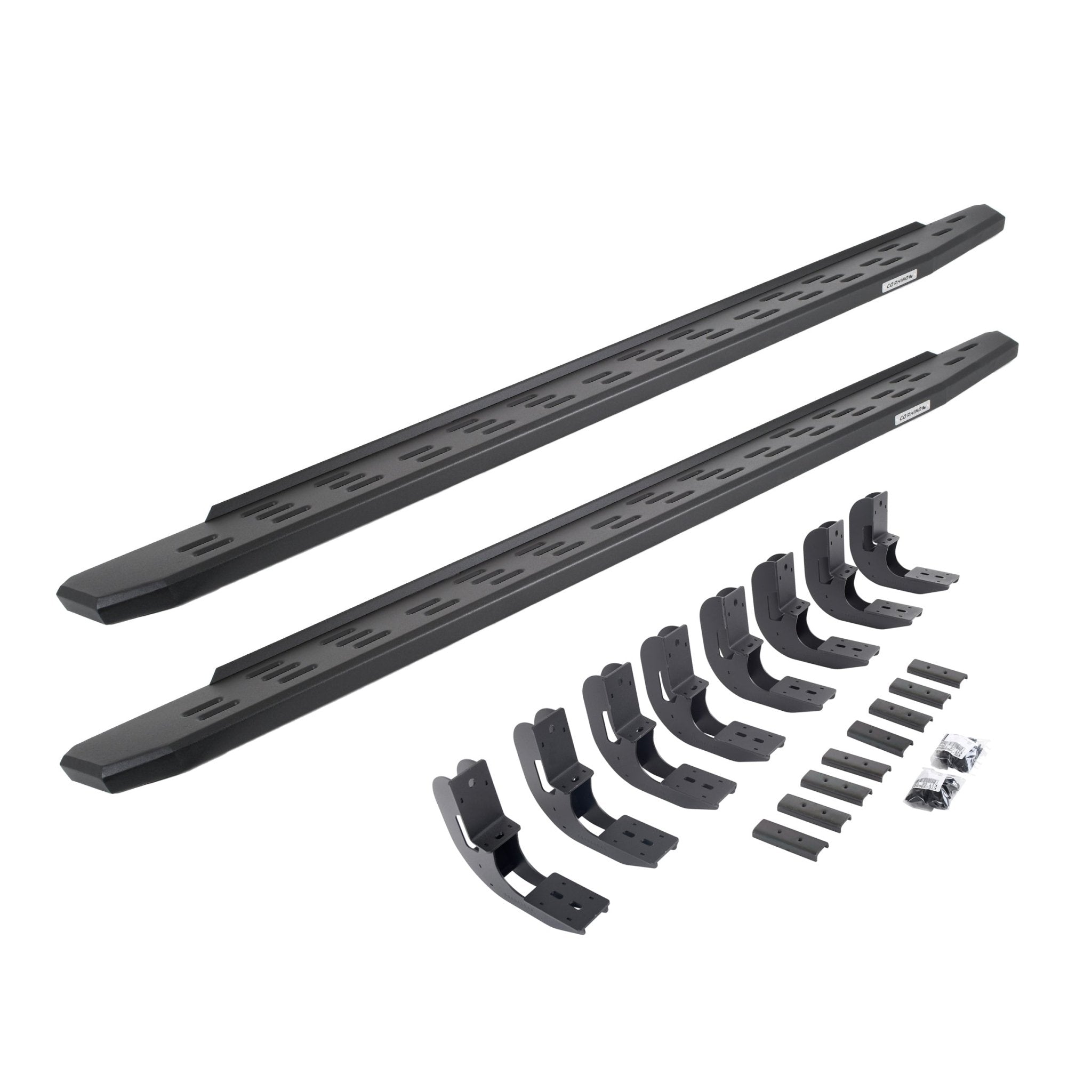 Go Rhino 69604880PC 2019 - 2024 Chevy Silverado 1500 RB Series RB30 Running Boards with Mounting Bracket Kit - Rugged Truck Gear