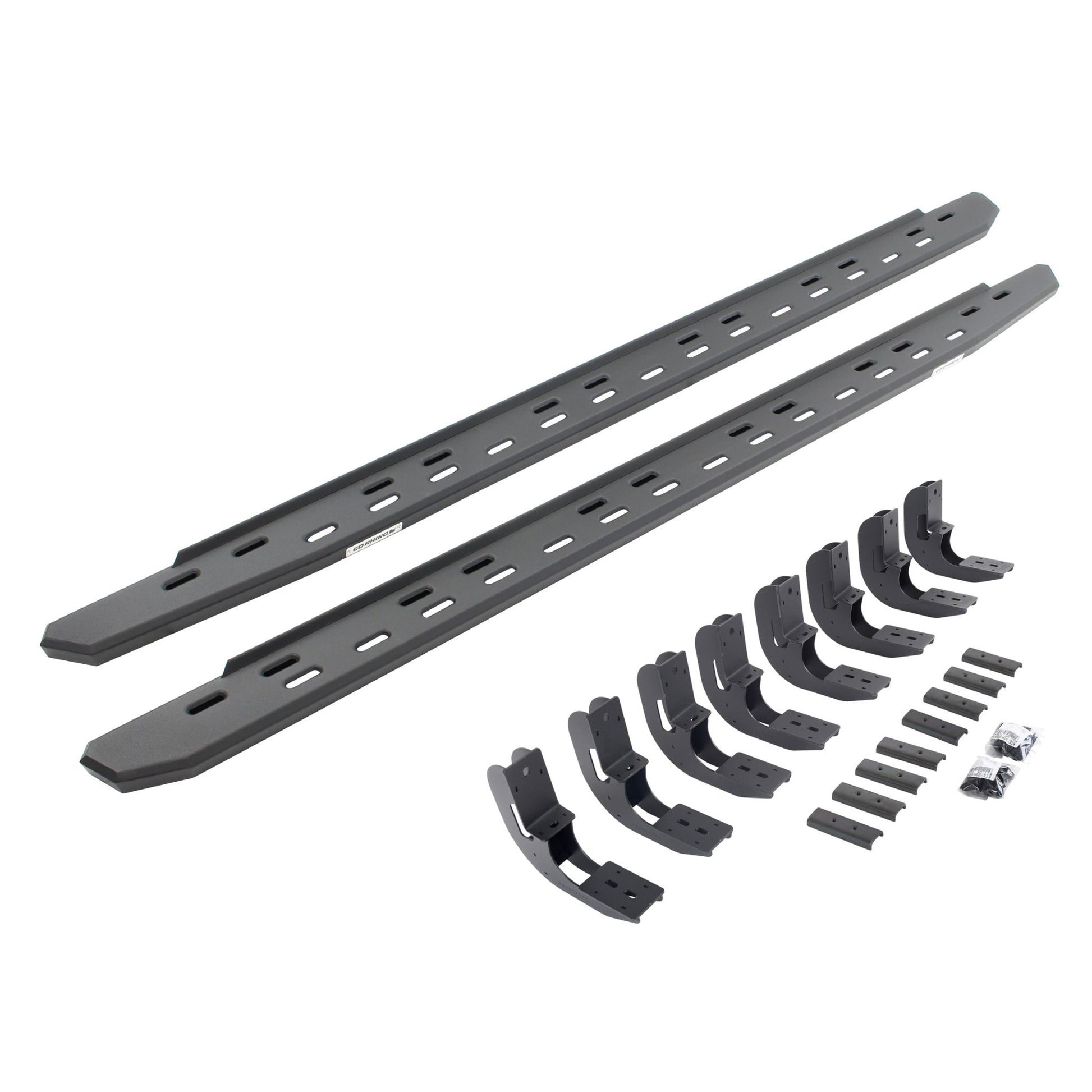 Go Rhino 69604887SPC 2020 - 2024 Chevy Silverado 2500/3500 HD RB Series RB30 Slim Line Running Boards with Mounting Bracket Kit - Rugged Truck Gear