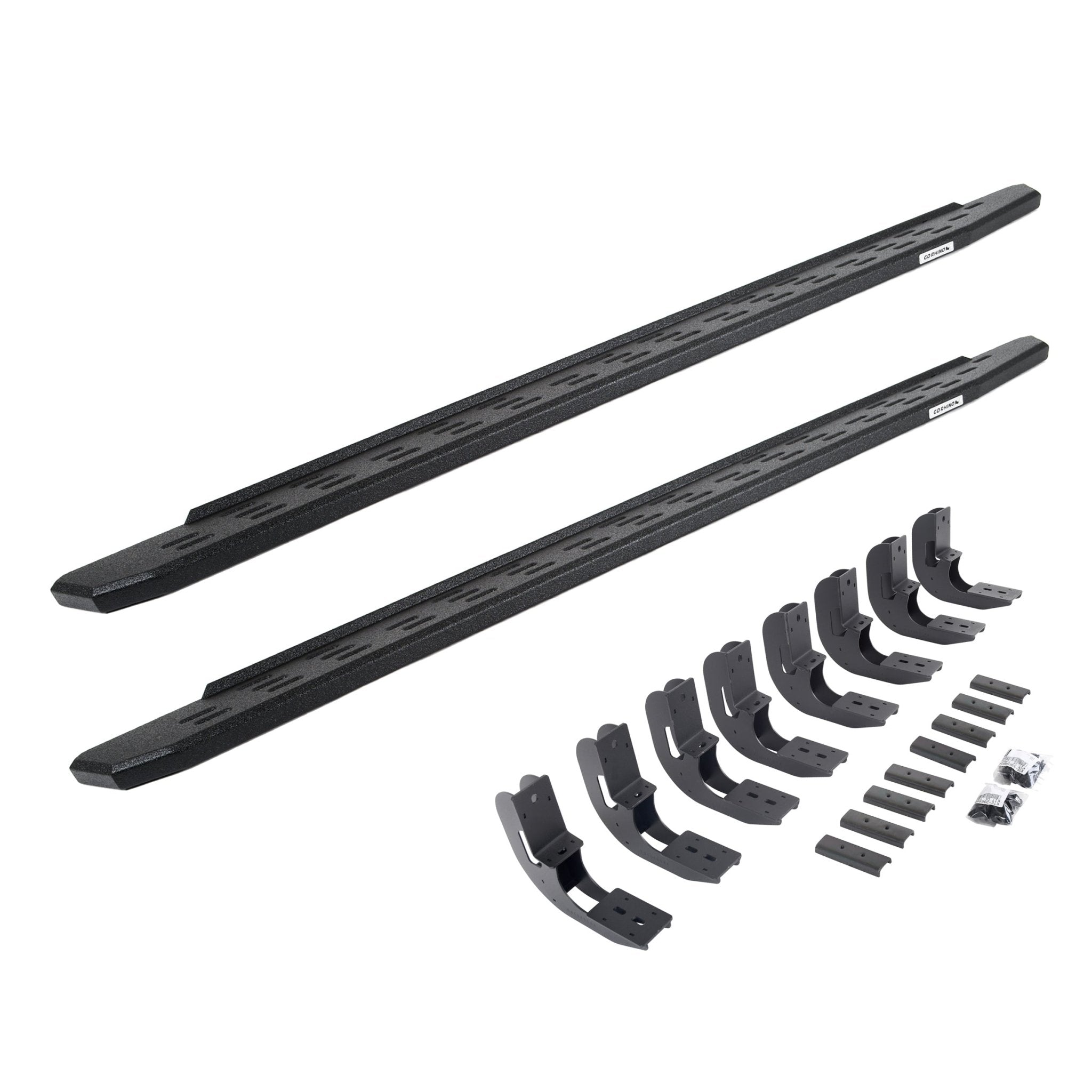 Go Rhino 69604887T 2019 - 2024 Chevy Silverado 1500 RB Series RB30 Running Boards with Mounting Bracket Kit - Rugged Truck Gear