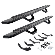 Go Rhino 6960518720PC 2015 - 2019 Chevy Silverado 2500/3500 HD RB Series RB30 Running Boards with Mounting Brackets, 2 Pairs Drop Steps Kit - Rugged Truck Gear