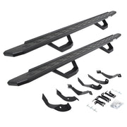 Go Rhino 6960518720T 2015 - 2019 Chevy Silverado 2500/3500 HD RB Series RB30 Running Boards with Mounting Brackets, 2 Pairs Drop Steps Kit - Rugged Truck Gear