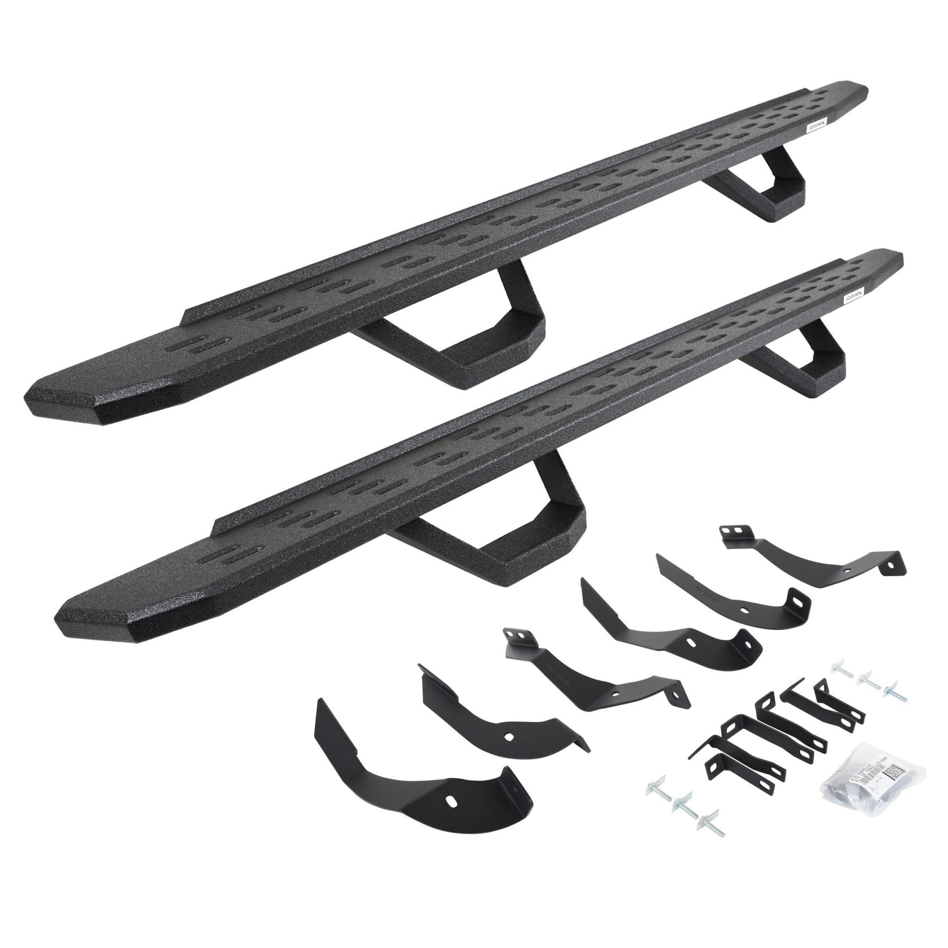 Go Rhino 6960518720T 2015 - 2019 GMC Sierra 2500/3500 HD RB Series RB30 Running Boards with Mounting Brackets, 2 Pairs Drop Steps Kit - Rugged Truck Gear
