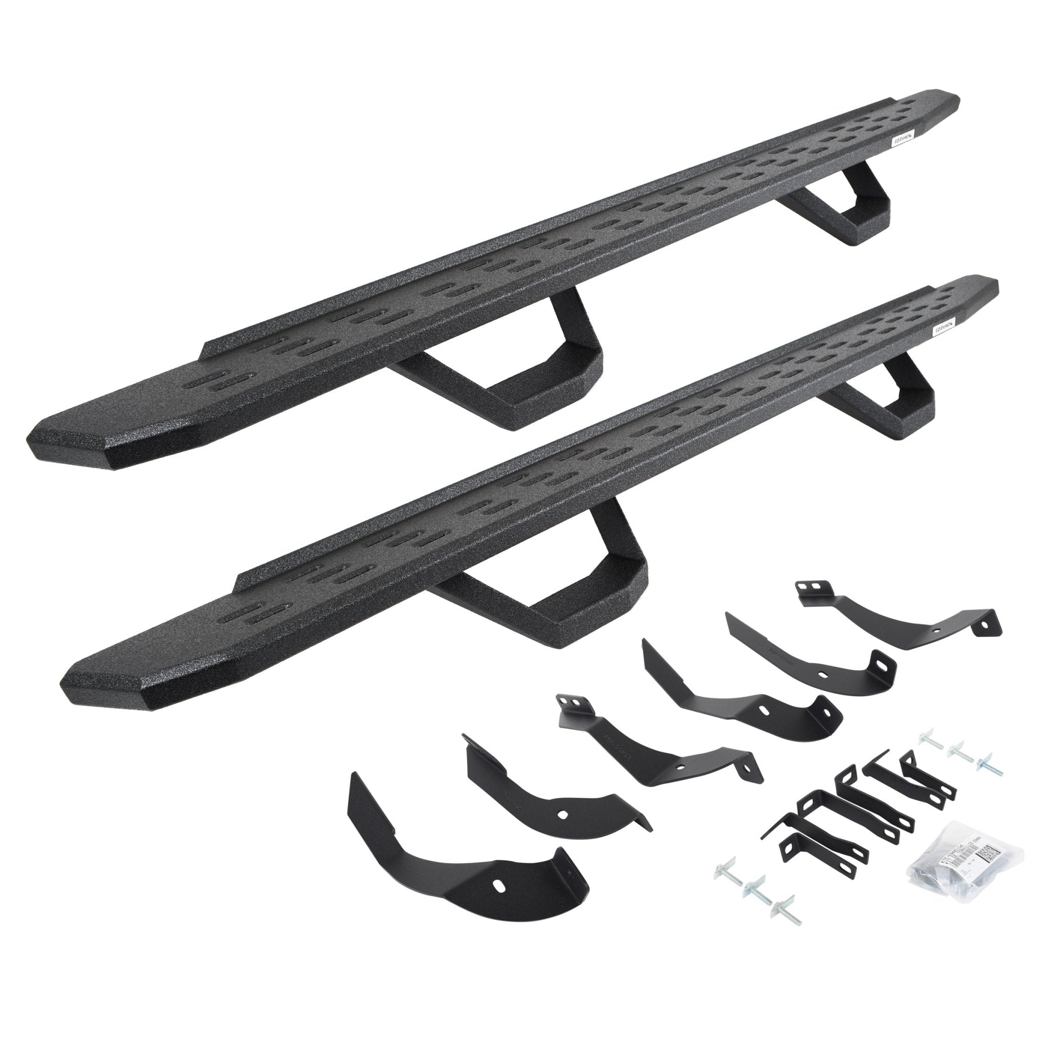 Go Rhino 6960518720T 2015 - 2019 GMC Sierra 2500/3500 HD RB Series RB30 Running Boards with Mounting Brackets, 2 Pairs Drop Steps Kit - Rugged Truck Gear