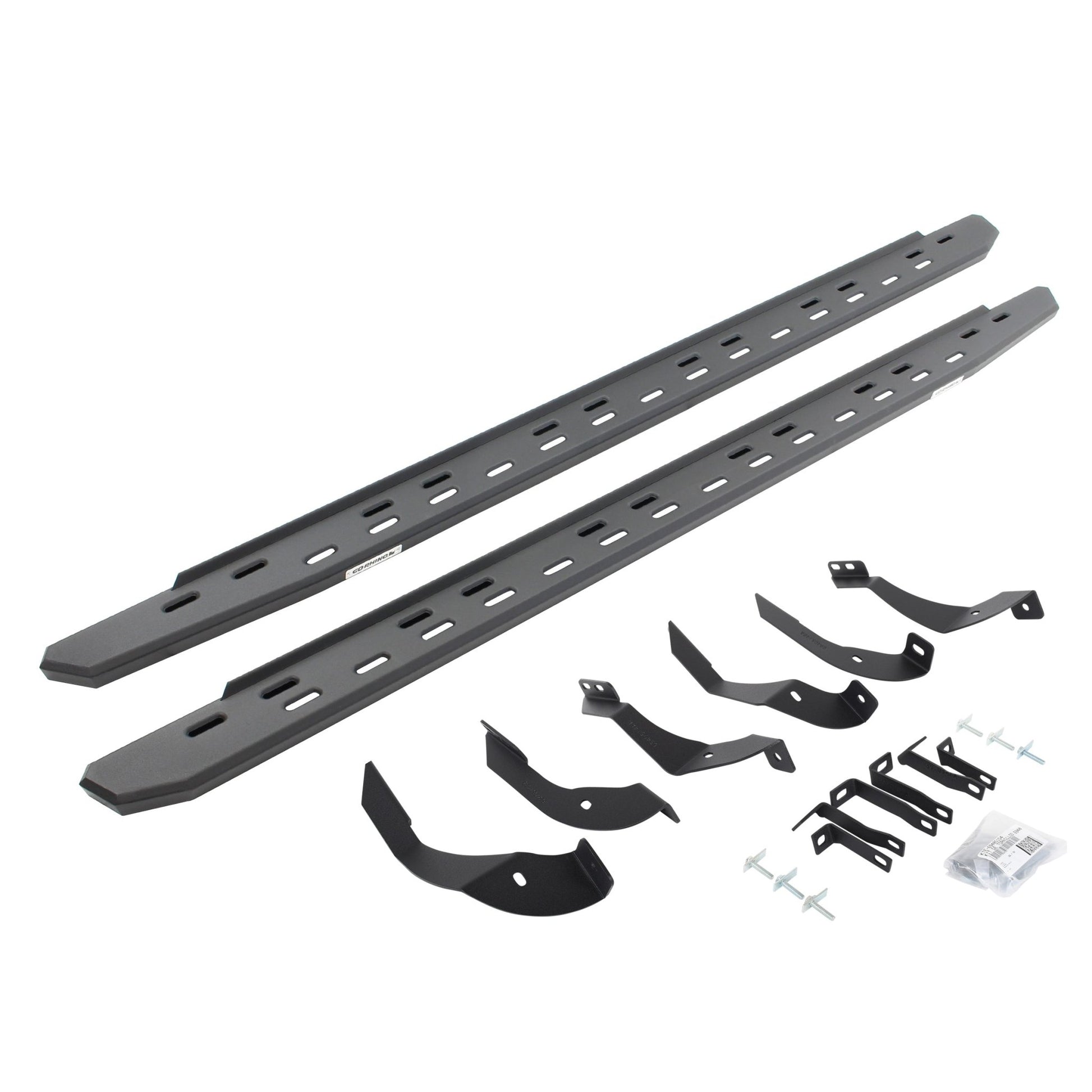 Go Rhino 69605187SPC 2015 - 2019 Chevy Silverado 2500/3500 HD RB Series RB30 Slim Line Running Boards with Mounting Bracket Kit - Rugged Truck Gear