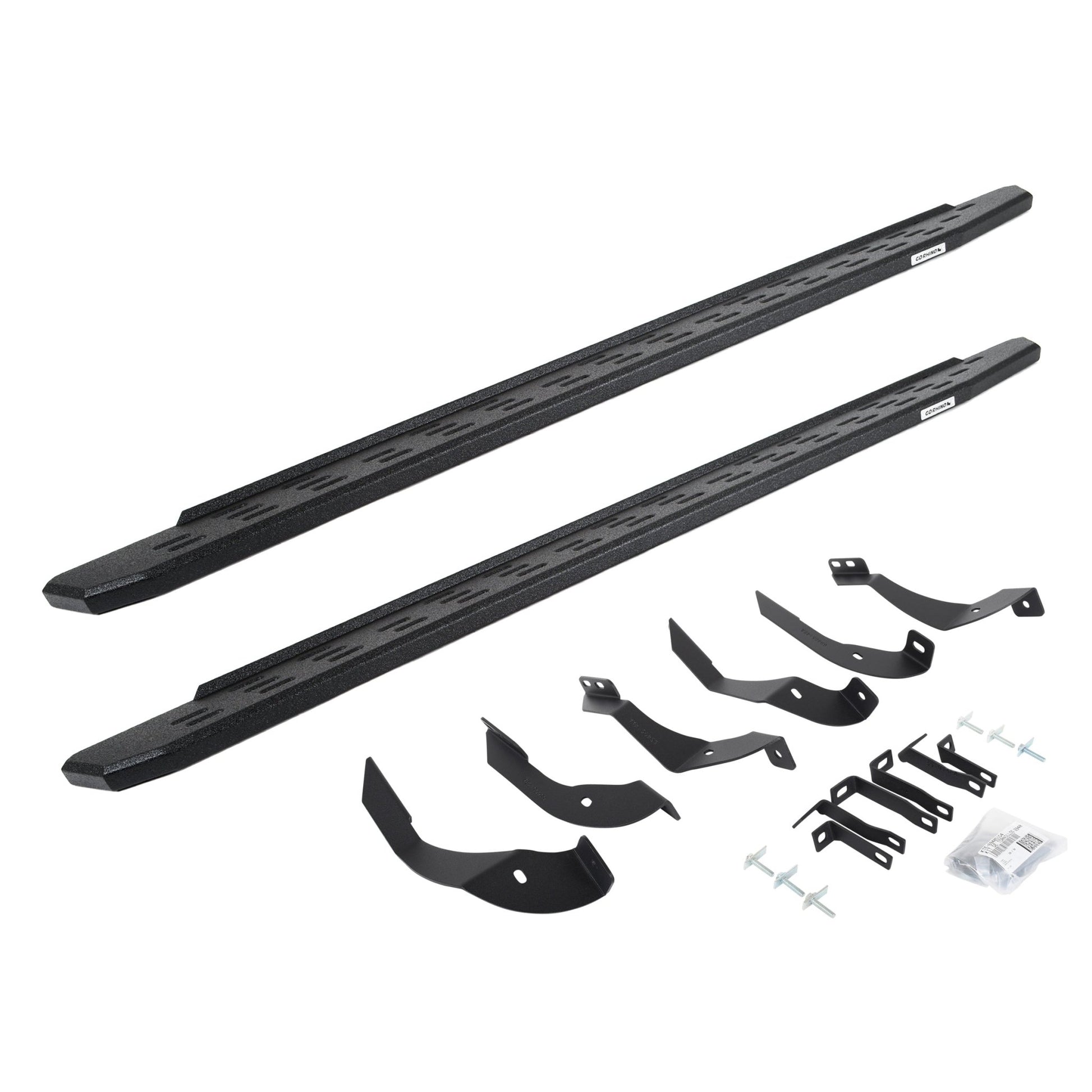 Go Rhino 69605187T 2015 - 2019 Chevy Silverado 2500/3500 HD RB Series RB30 Running Boards with Mounting Bracket Kit - Rugged Truck Gear