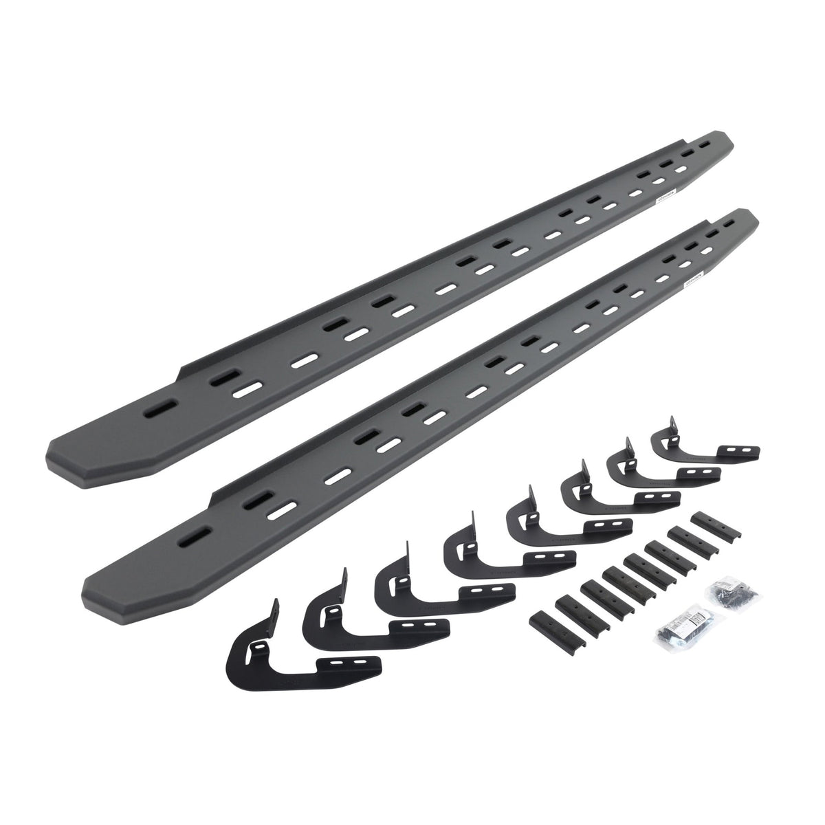 Go Rhino 69605880SPC 2015 - 2019 GMC Sierra 2500 HD RB Series RB30 Slim Line Running Boards with Mounting Bracket Kit - Rugged Truck Gear