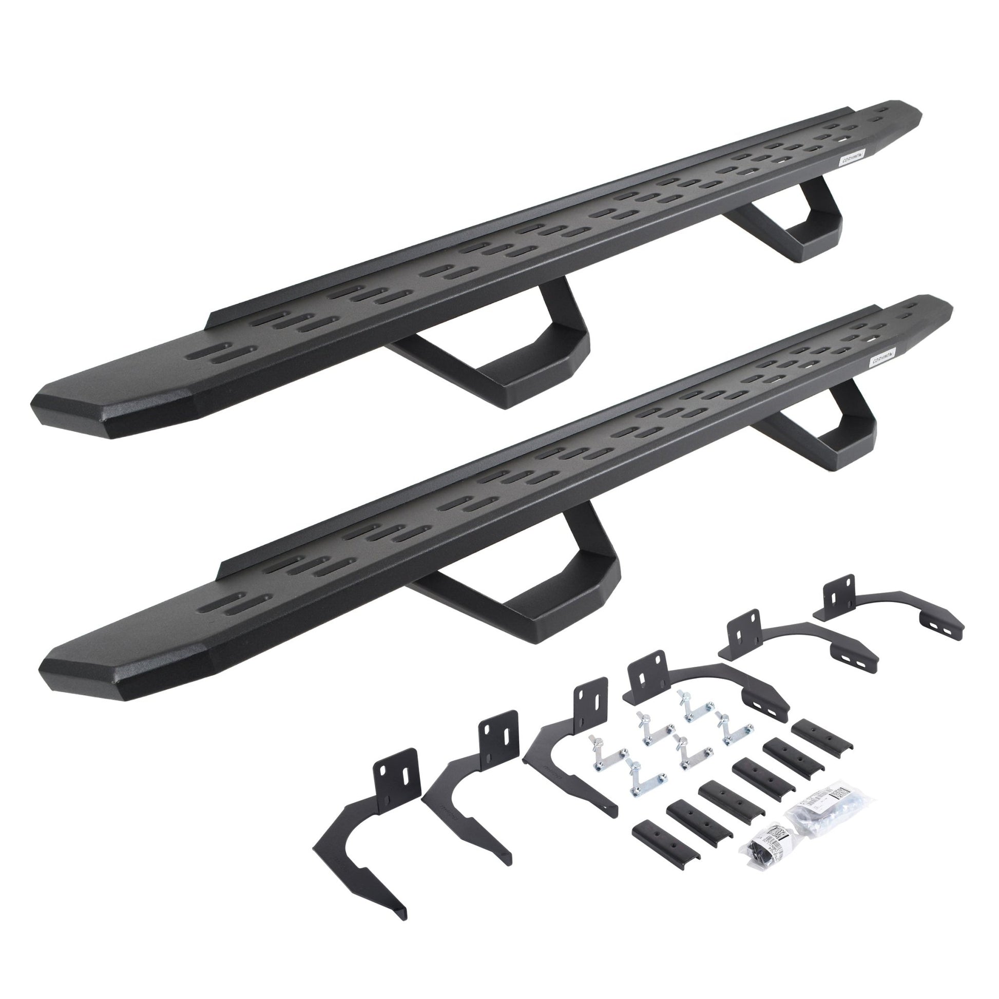 Go Rhino 6960998020PC 2009 - 2014 Dodge Ram 1500 RB Series RB30 Running Boards with Mounting Brackets, 2 Pairs Drop Steps Kit - Rugged Truck Gear