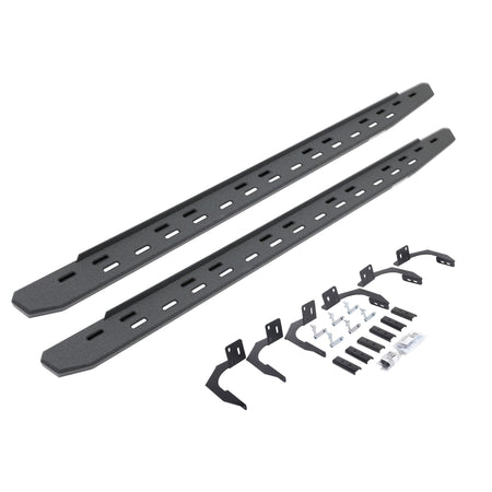 Go Rhino 69609980ST 2009 - 2014 Dodge Ram 1500 RB Series RB30 Slim Line Running Boards with Mounting Bracket Kit - Rugged Truck Gear